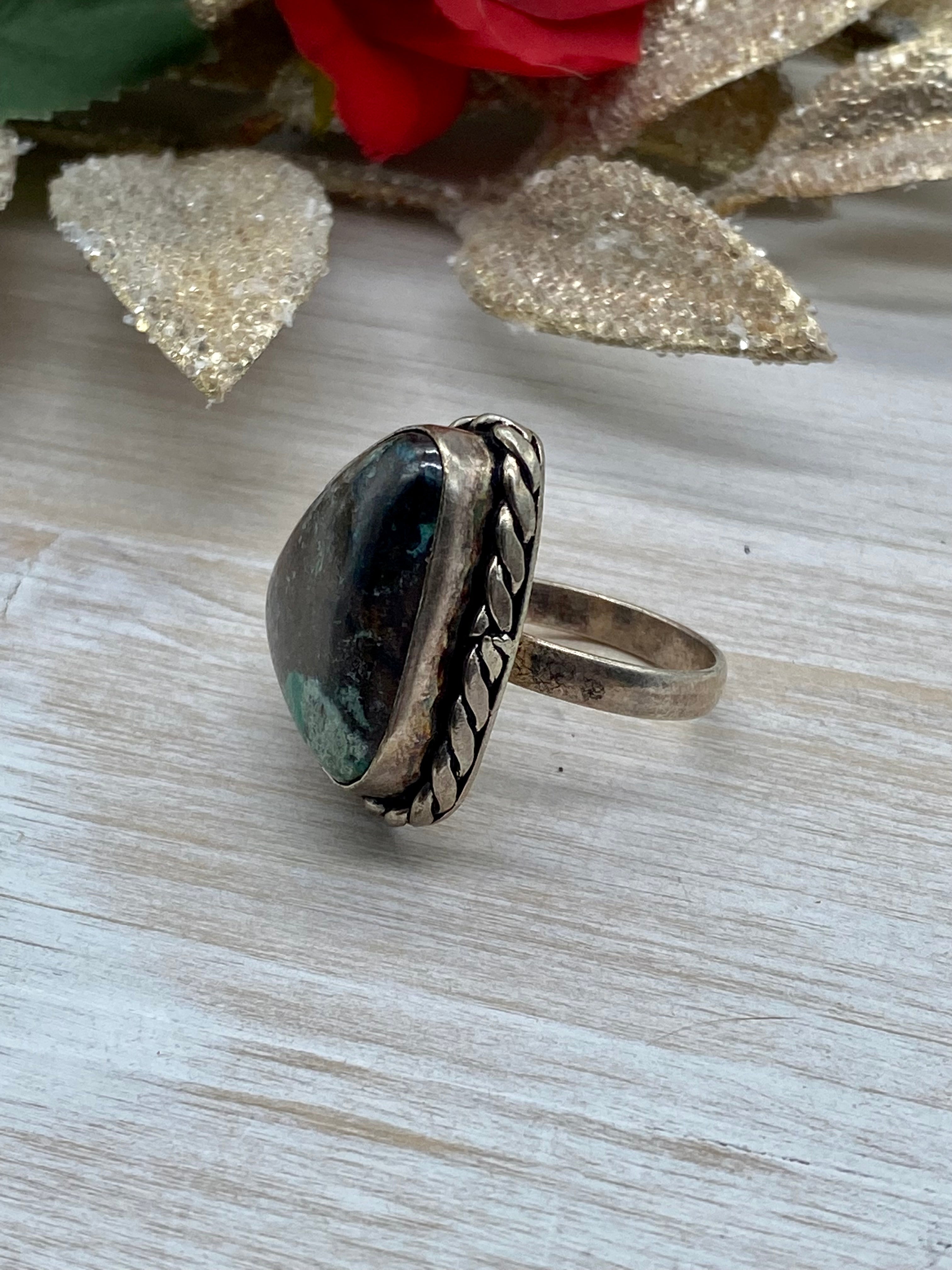 Handmade Sterling Silver Ring Size 8.5