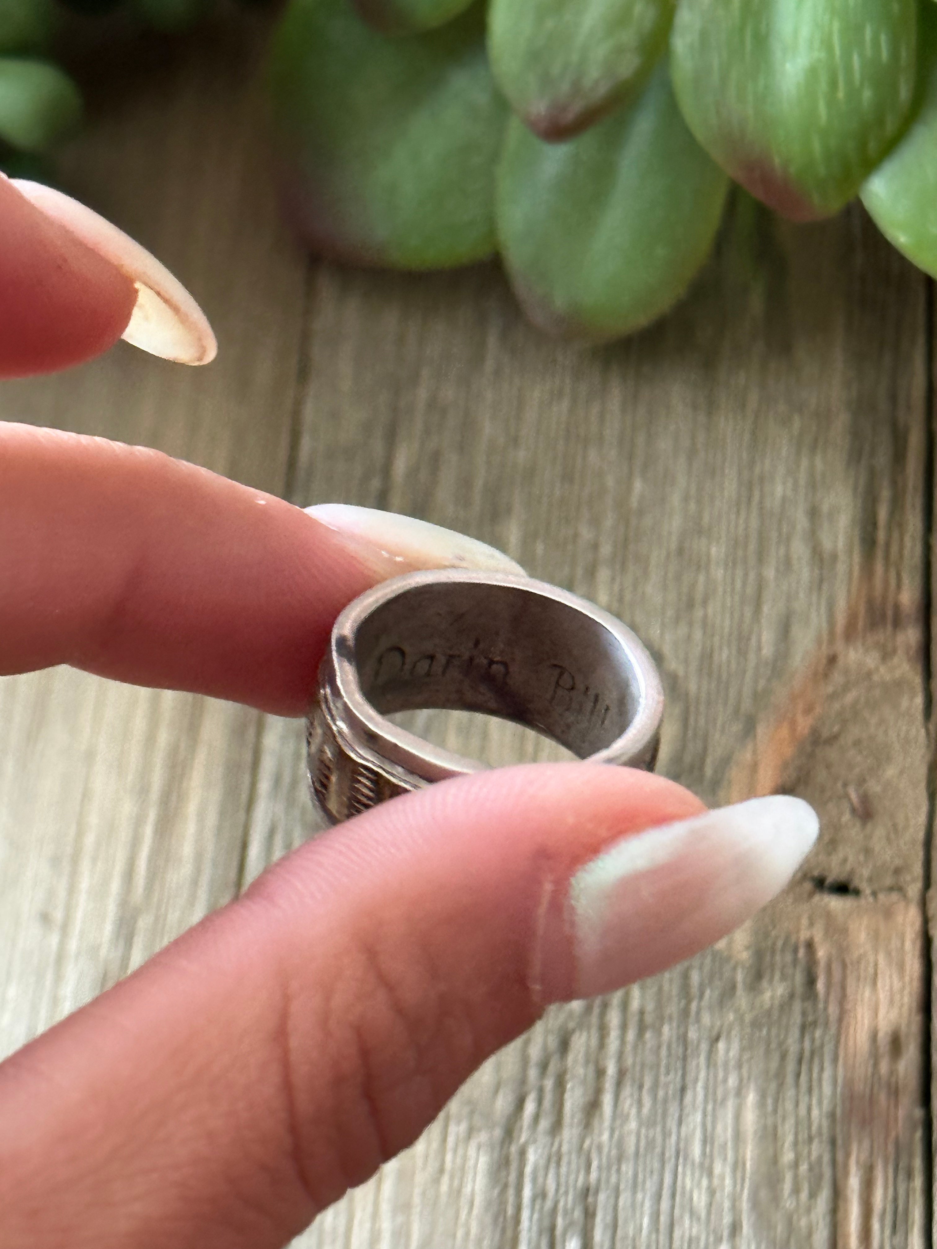 Navajo Made Sterling Silver Ring Size 5.75