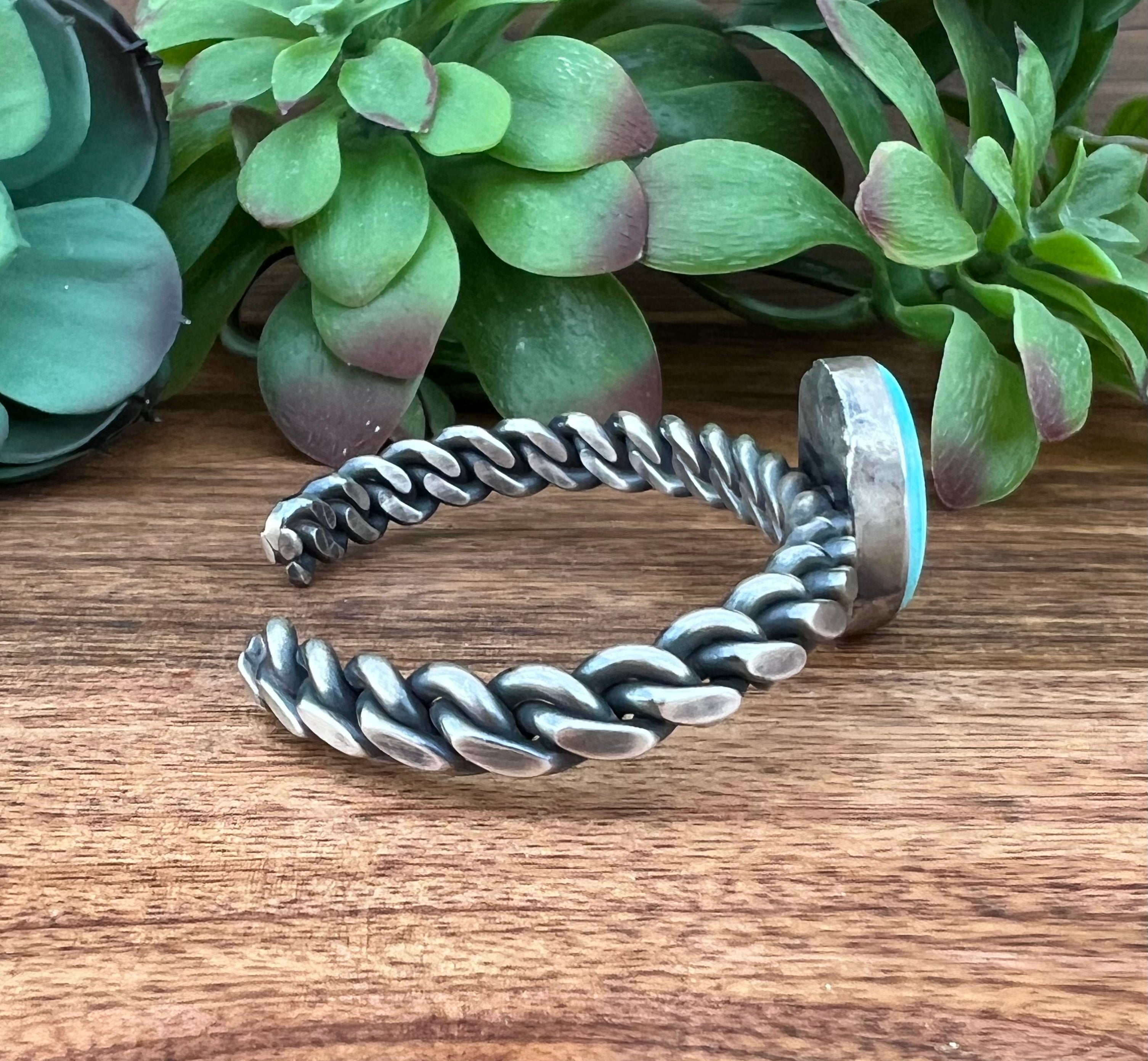 Navajo Turquoise & Sterling Silver Cuff Bracelet