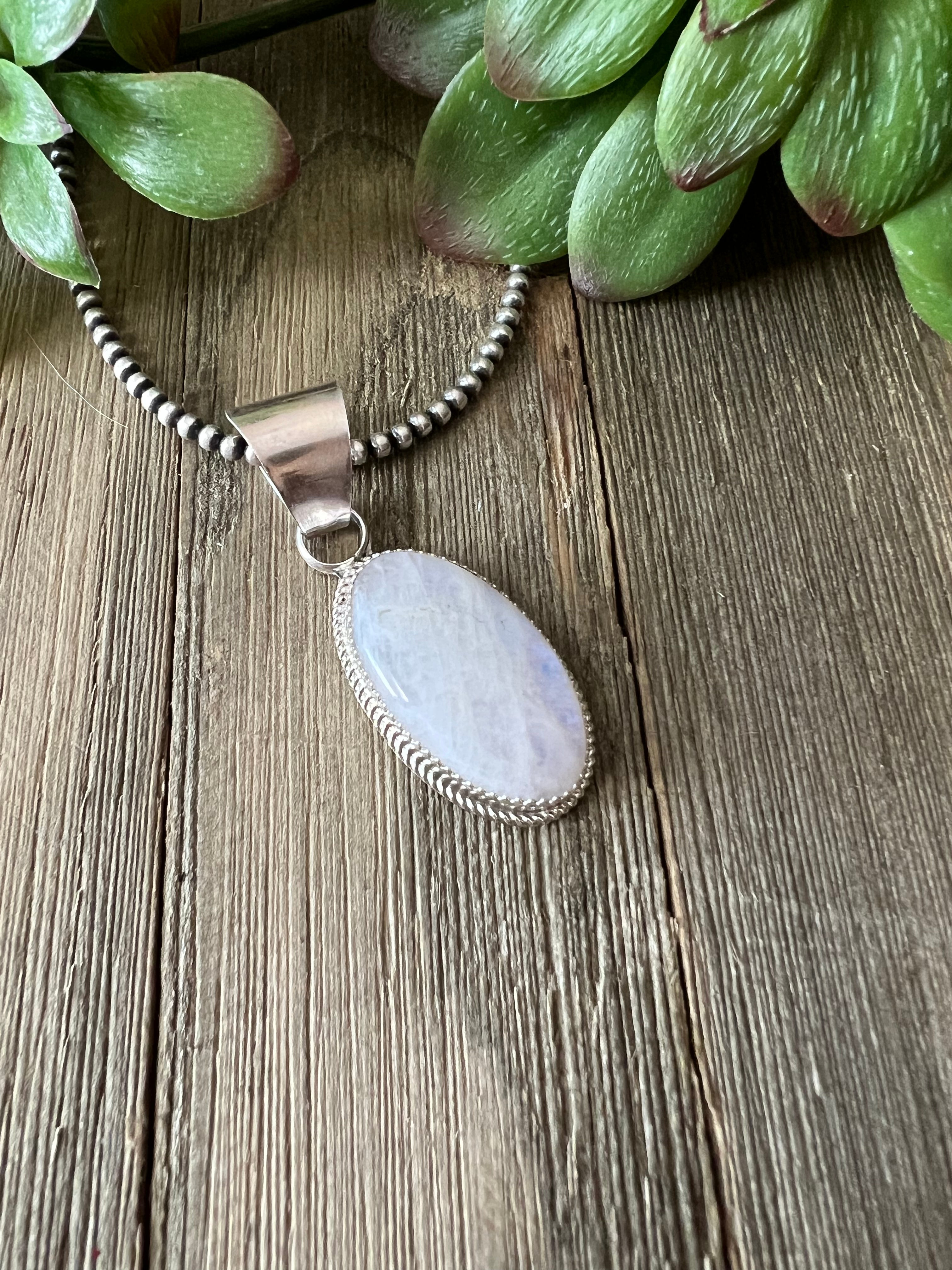 Reda Galvan Moonstone & Sterling Silver Pendant