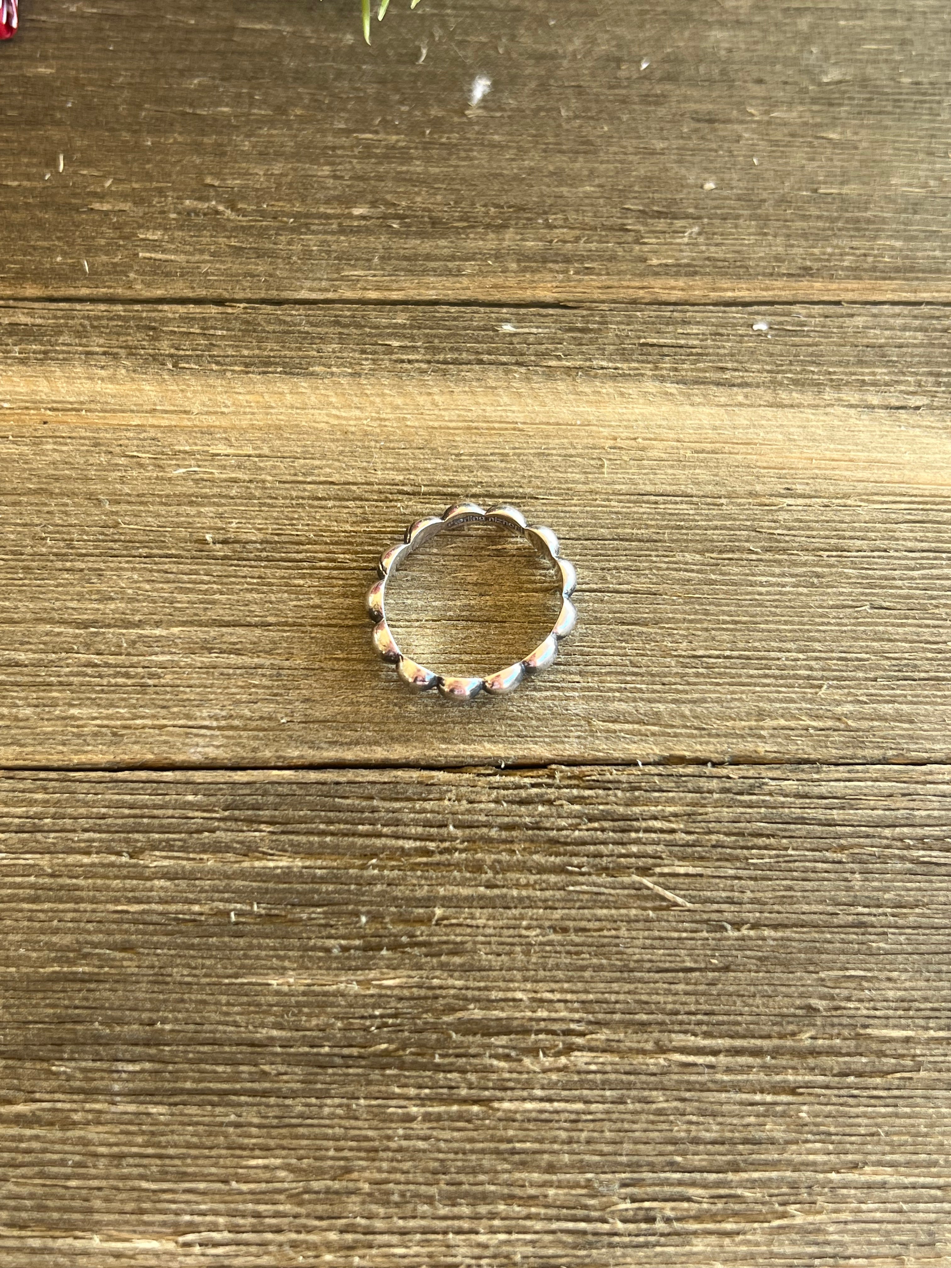 Southwest Made 4MM Sterling Silver Stacker Ring