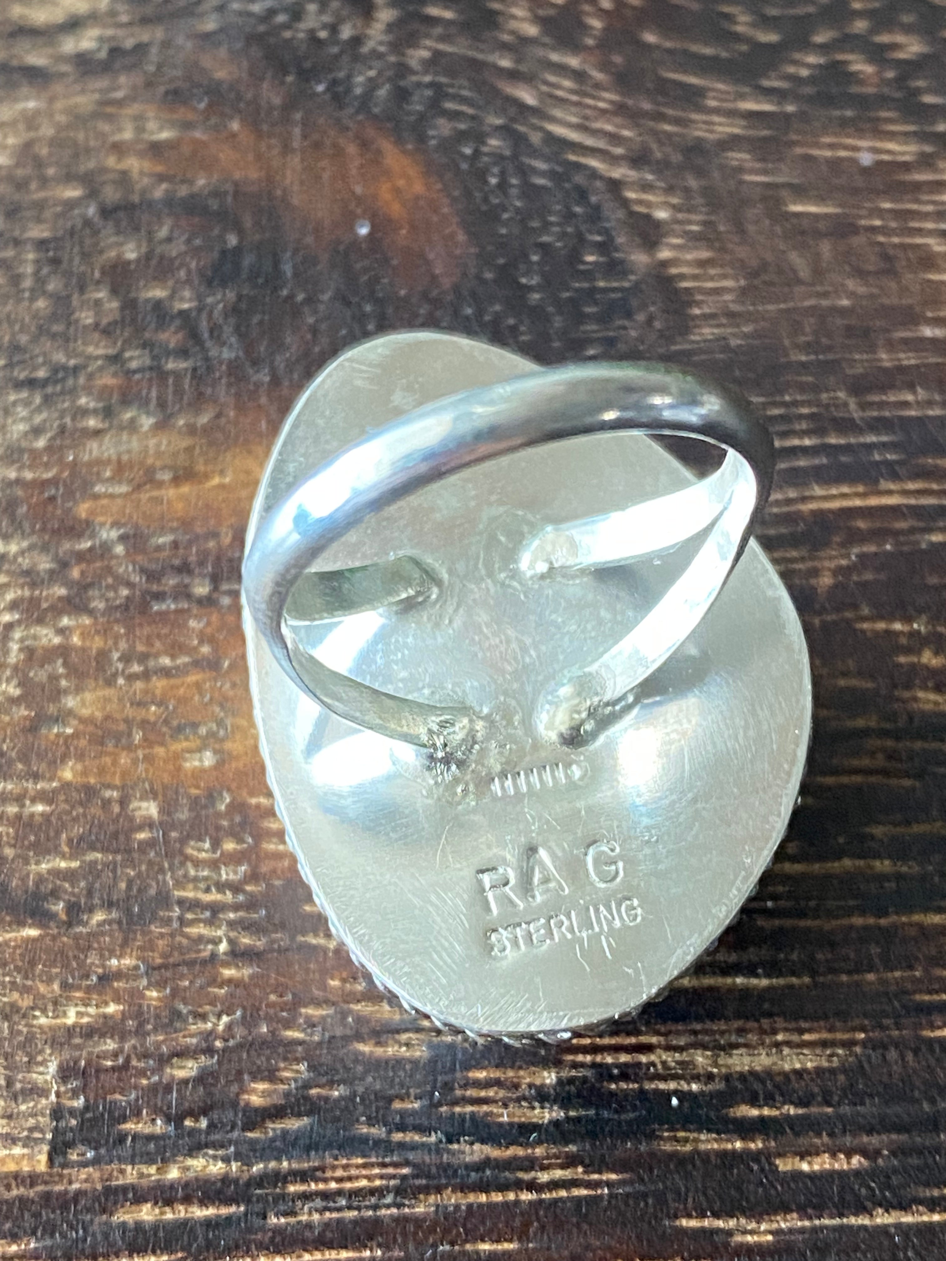 Reda Galvan Wild Horse & Sterling Silver Ring Size 7
