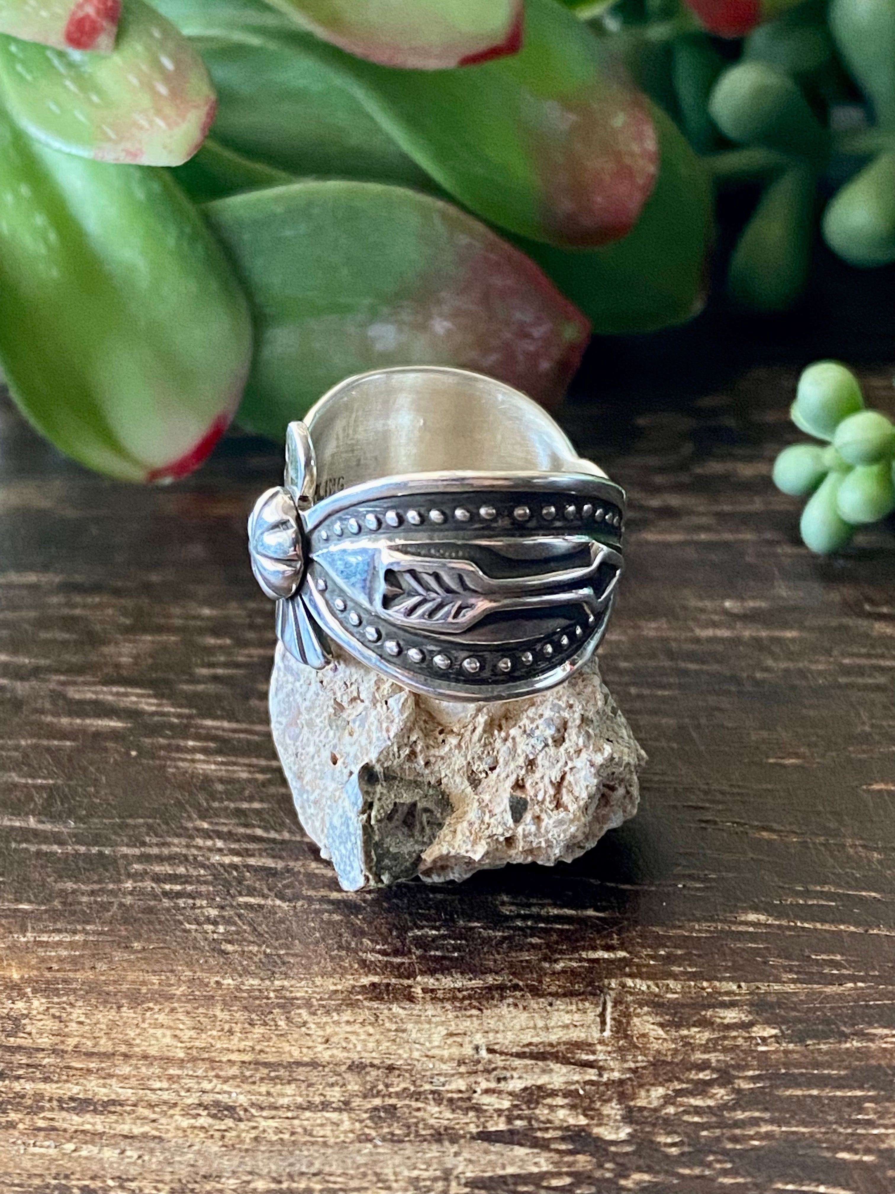 Derick Cadman Sterling Silver Thunderbird Rings