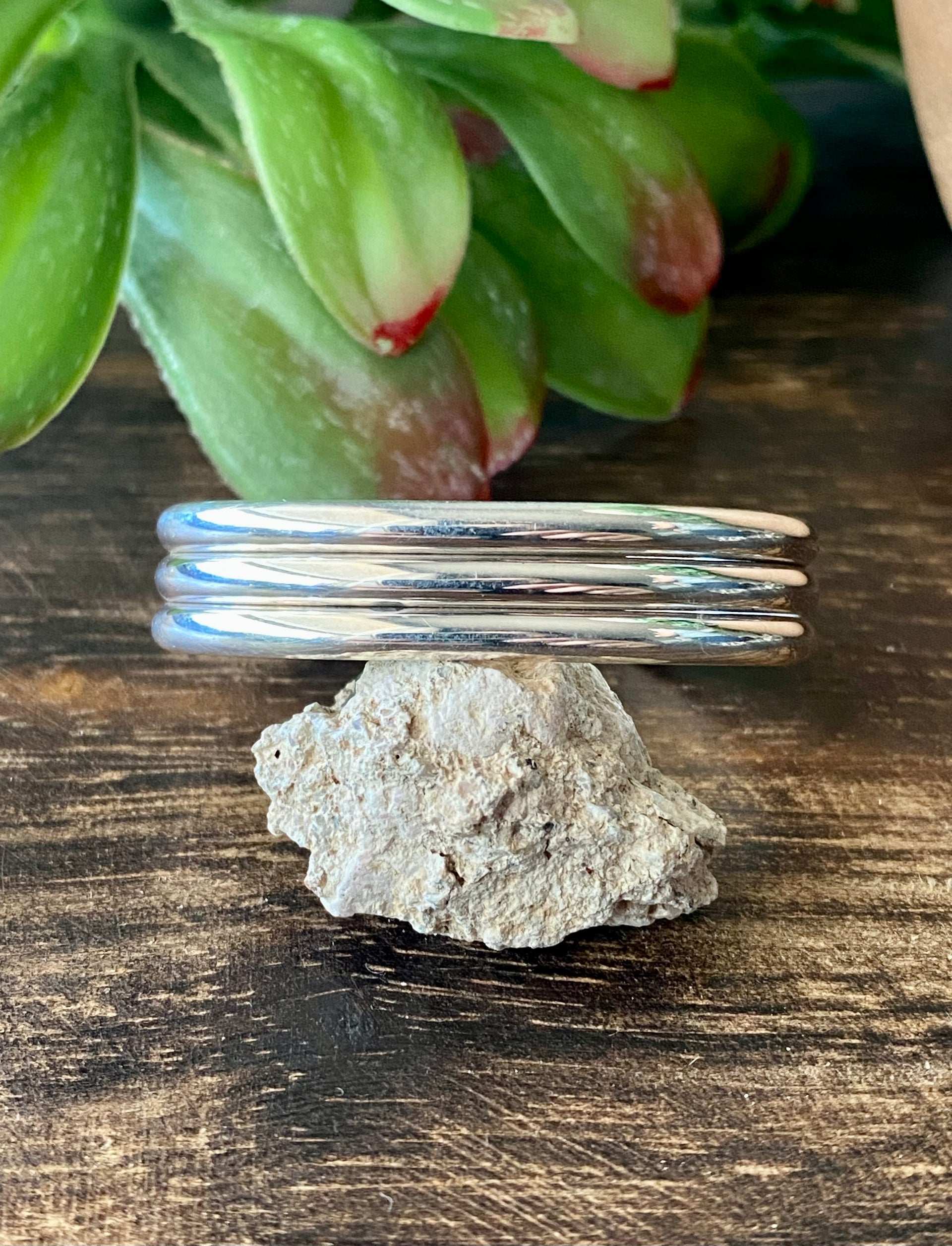 Navajo Made Sterling Silver Baby Cuff Bracelets