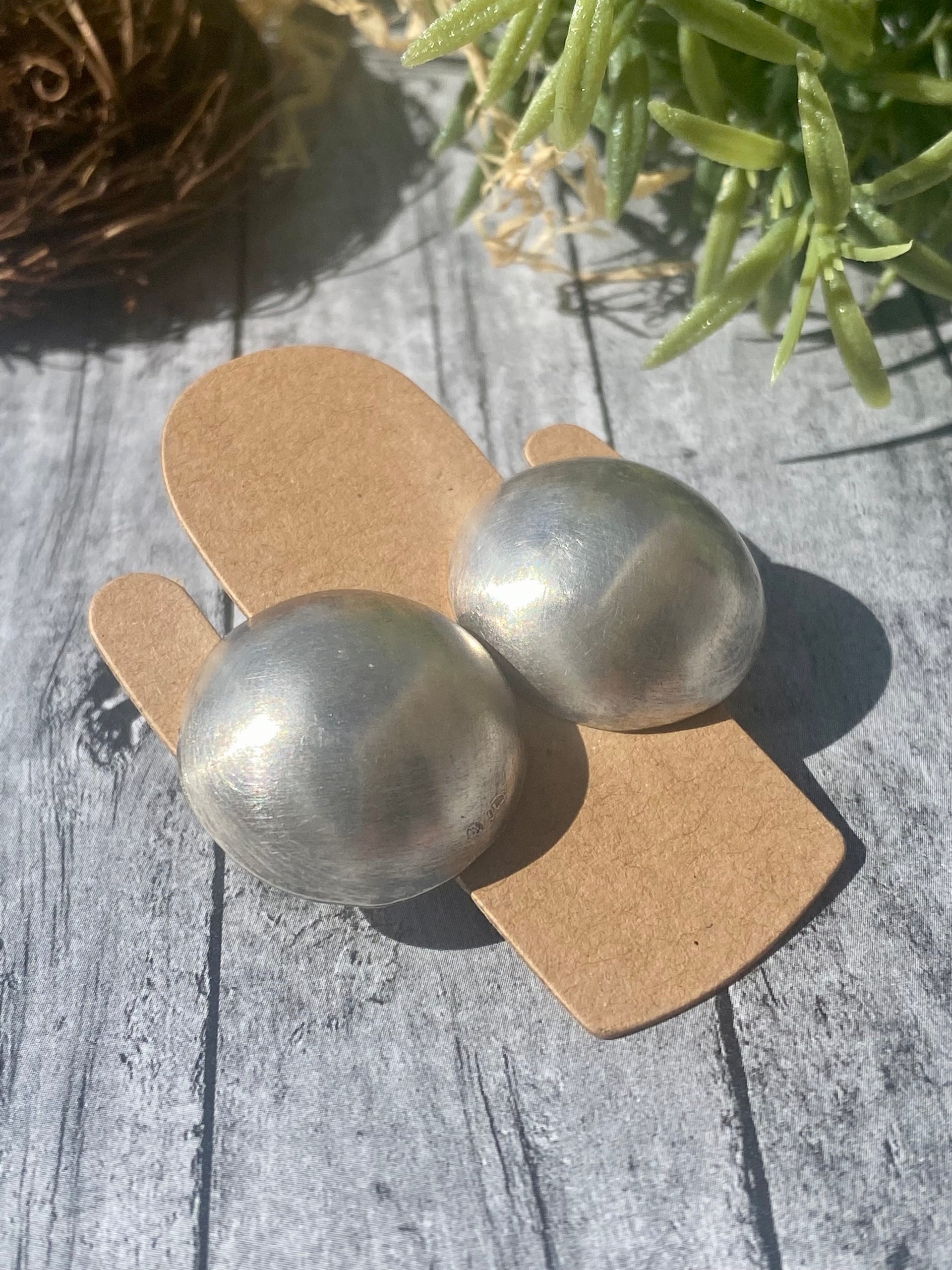 Navajo Made Sterling Silver Post Earrings