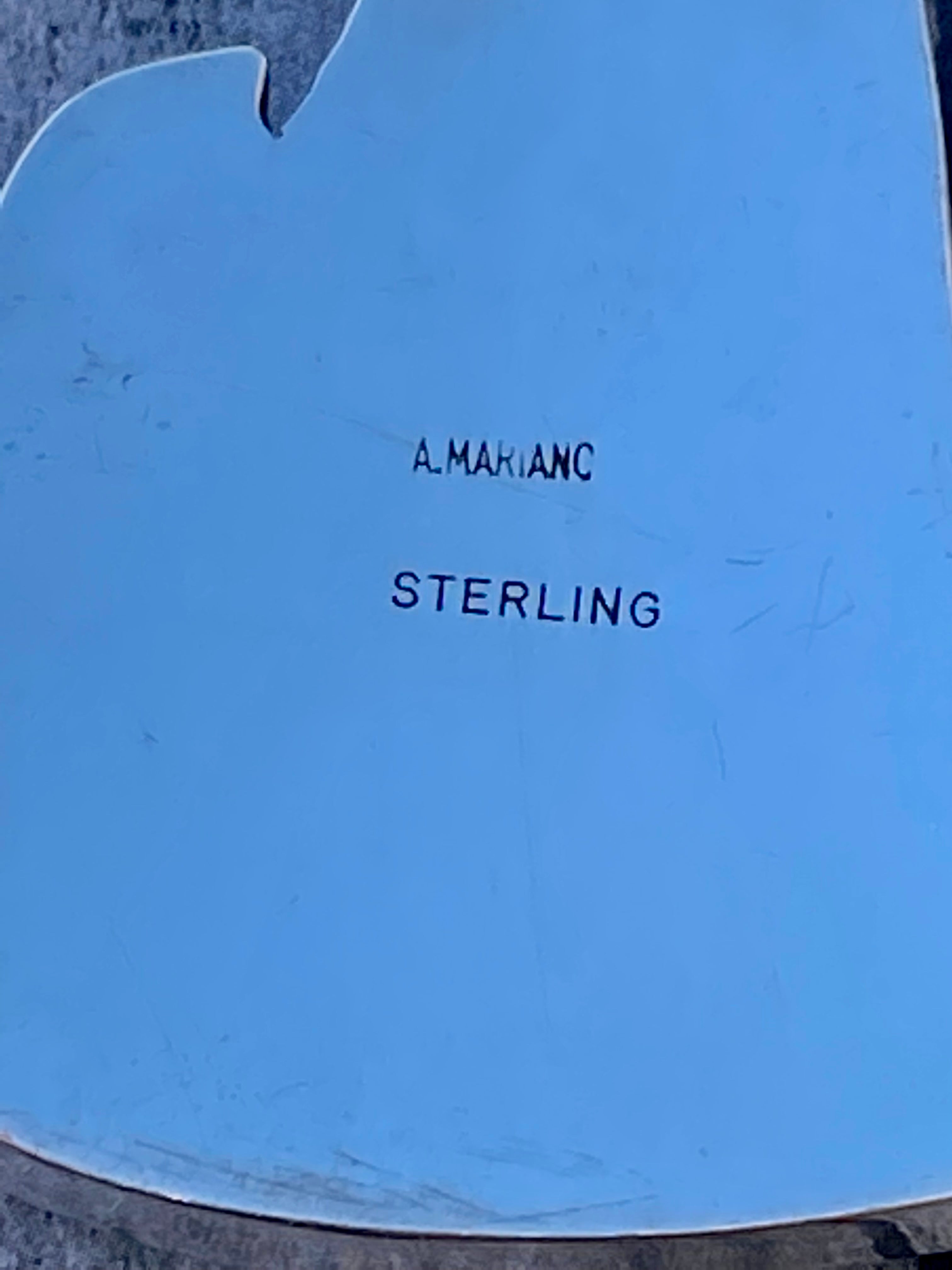 Alonzo Mariano Sterling Silver Cayote Pendant