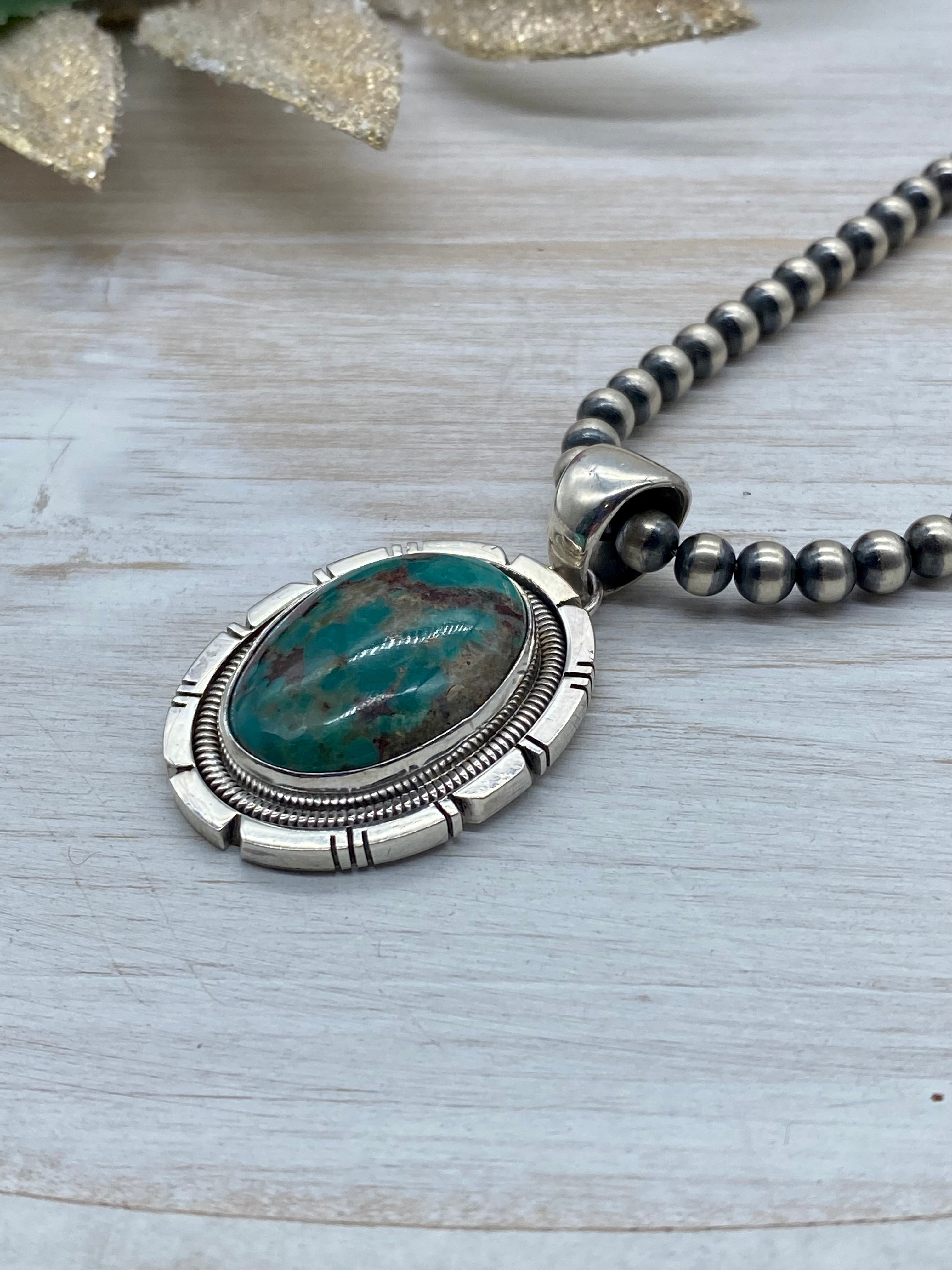 Wydell Billie Royston Turquoise & Sterling Silver Pendant