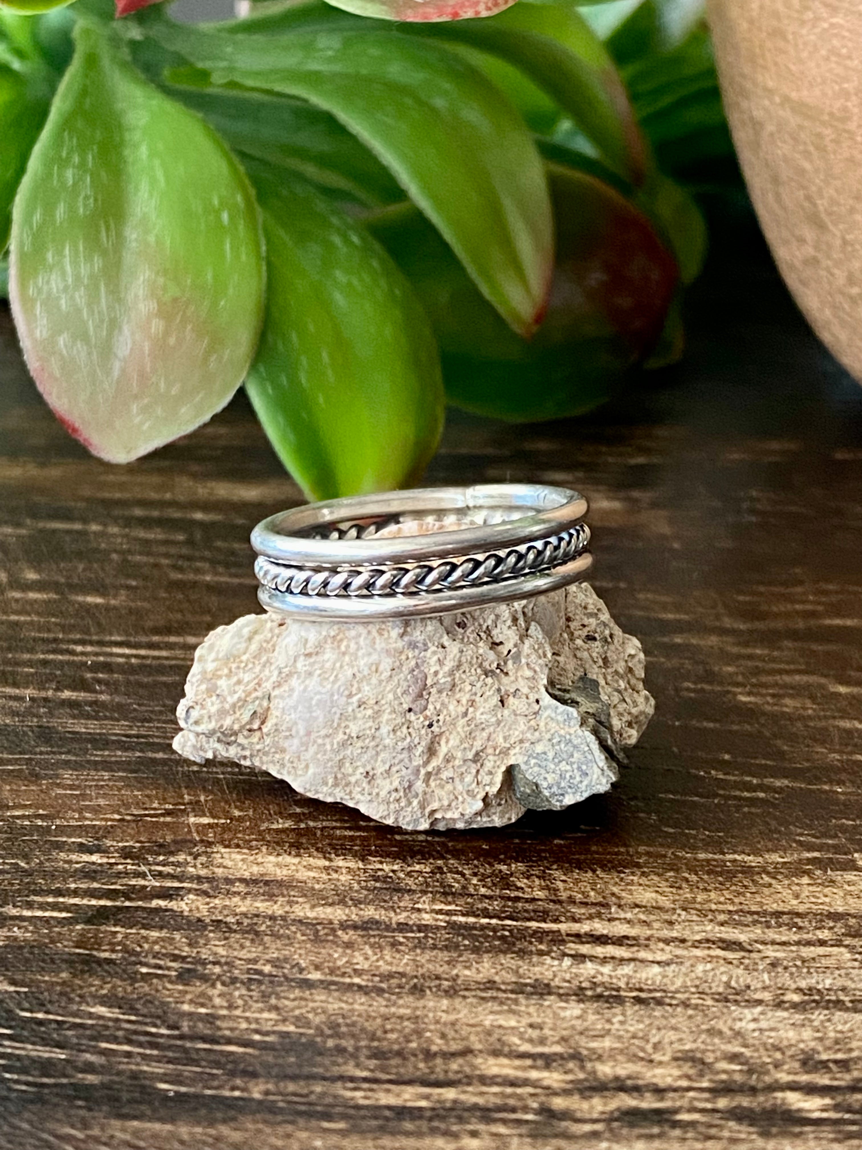 Navajo Made Sterling Silver Ring Size 6.5