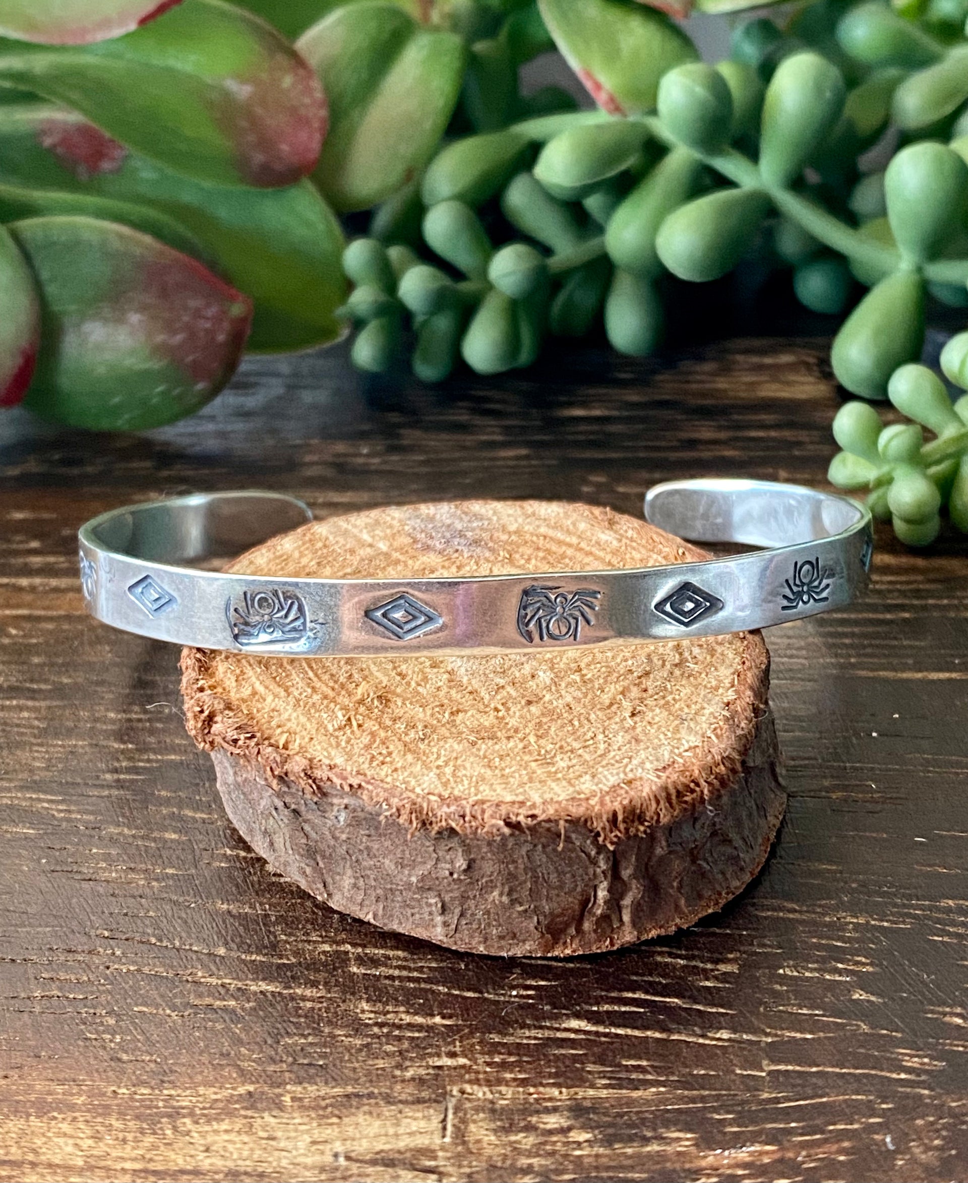 Navajo Made Sterling Silver Stacking Cuff Bracelet