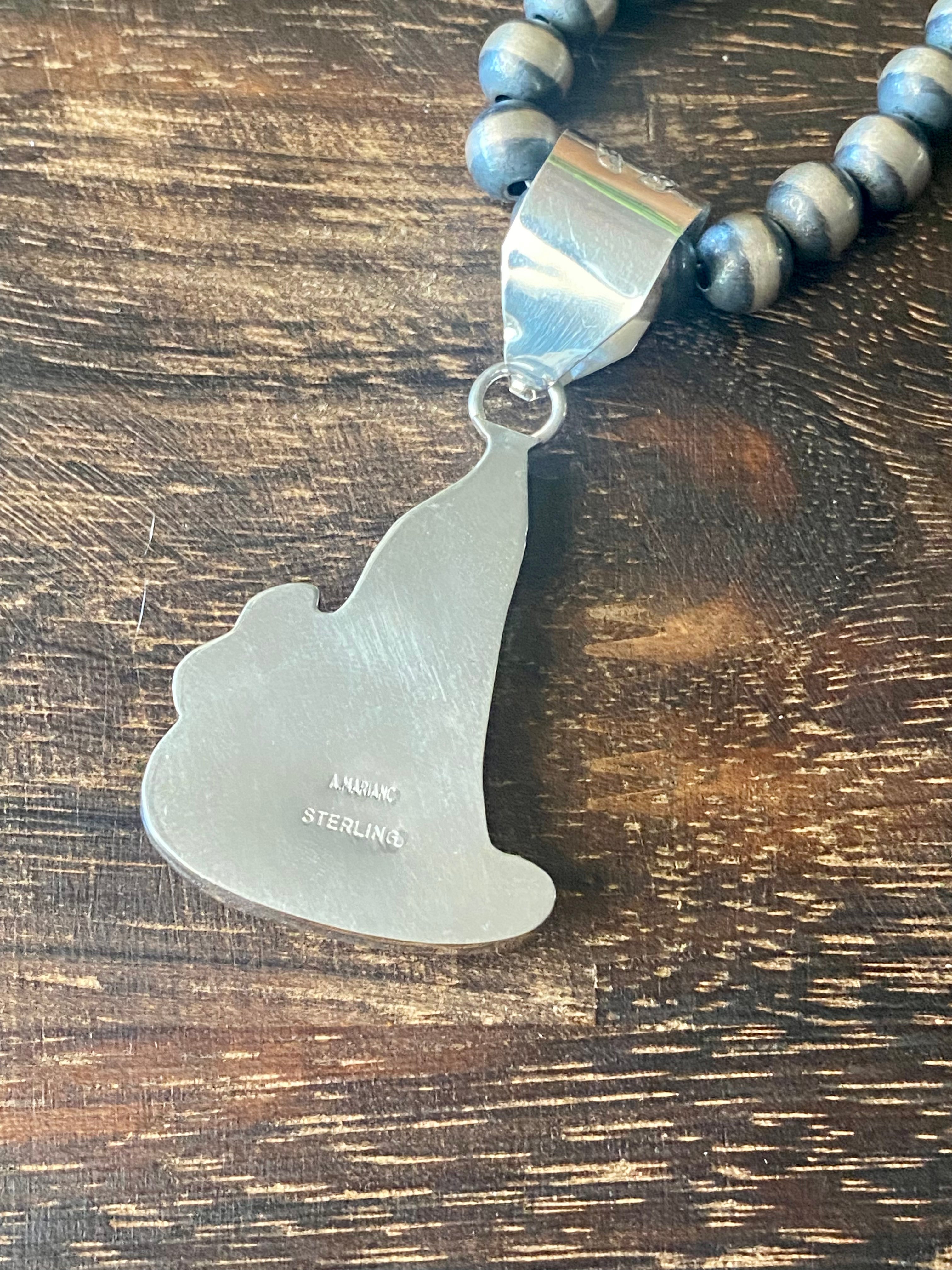 Alonzo Mariano Sterling Silver Cayote Pendant