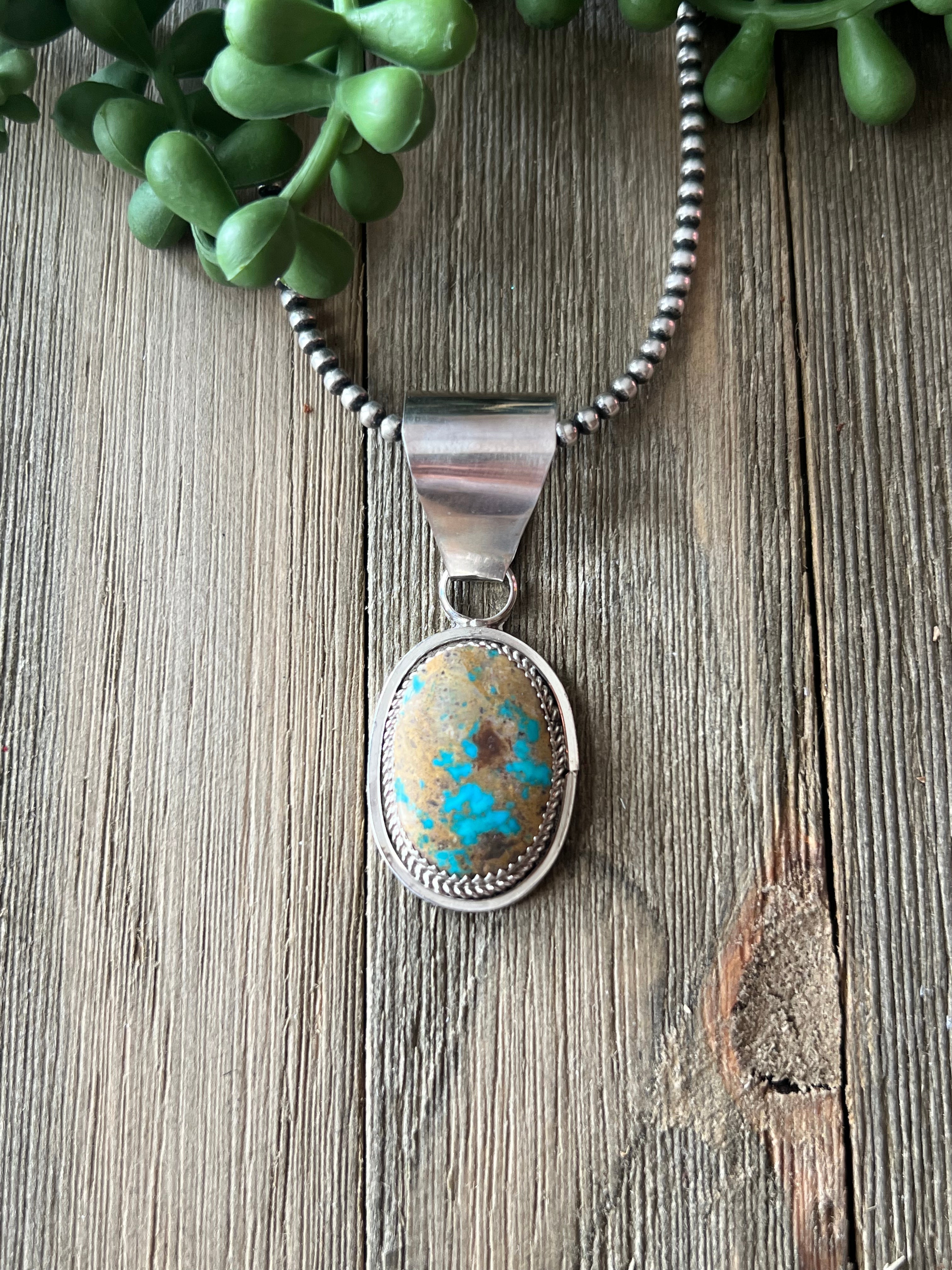 Reda Galvan Persian Turquoise & Sterling Silver Pendant