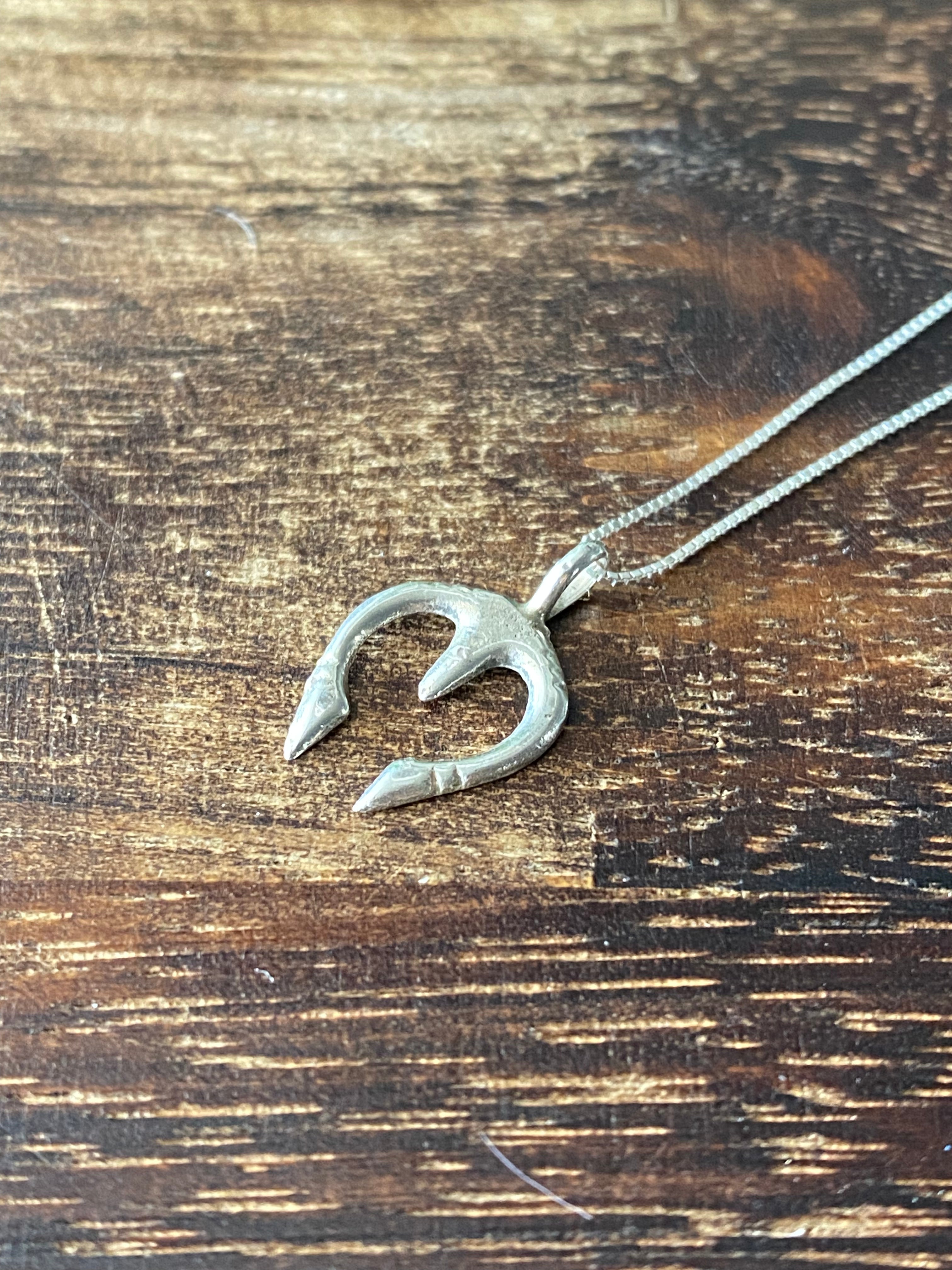 Navajo Made Sterling Silver Naja Pendant