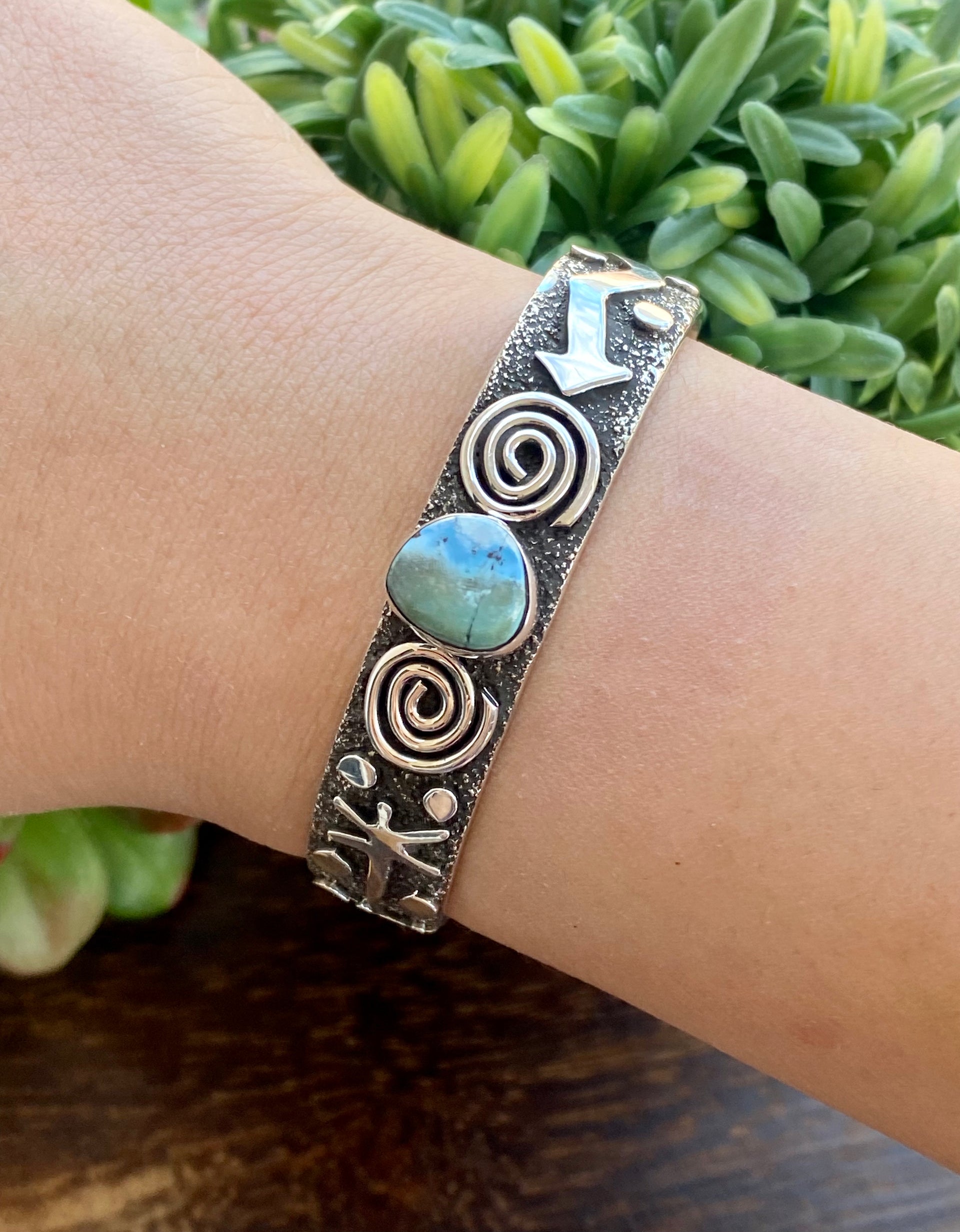 Alex Sanchez Golden Hill’s Turquoise & Sterling Silver Cuff Bracelet