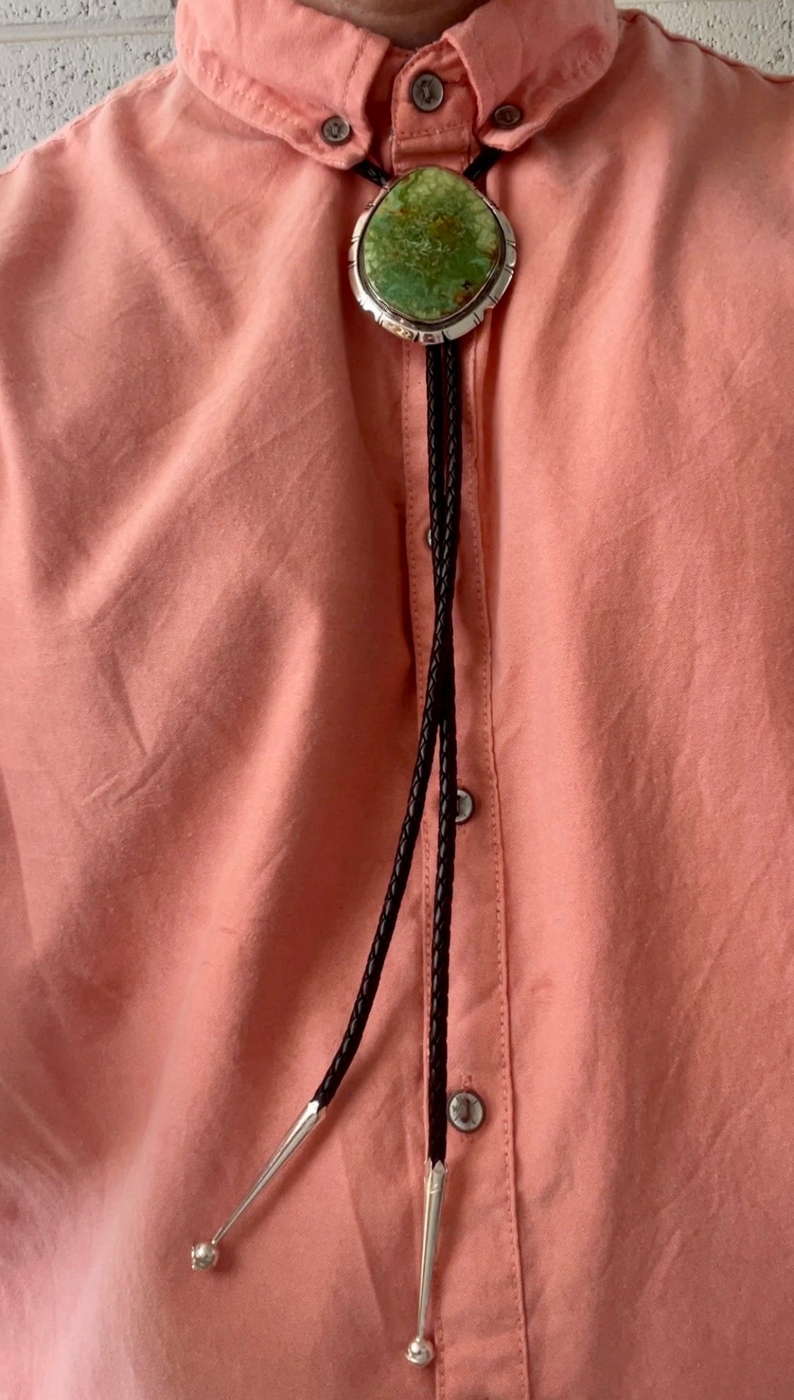 Wydell Billie Royston Turquoise & Sterling Silver Bolo Tie