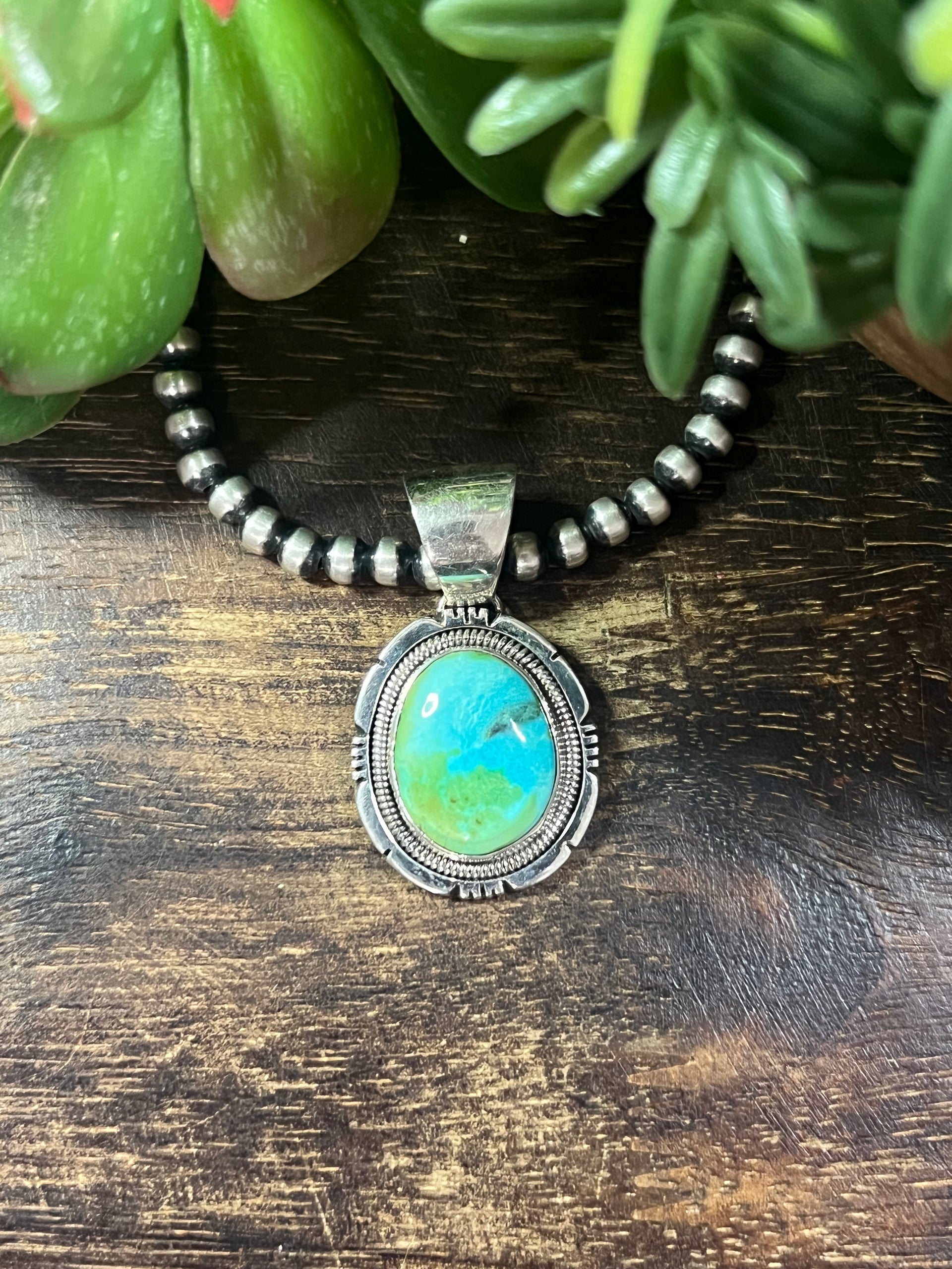Wydell Billie Sonoran Mountain & Sterling Silver Pendant