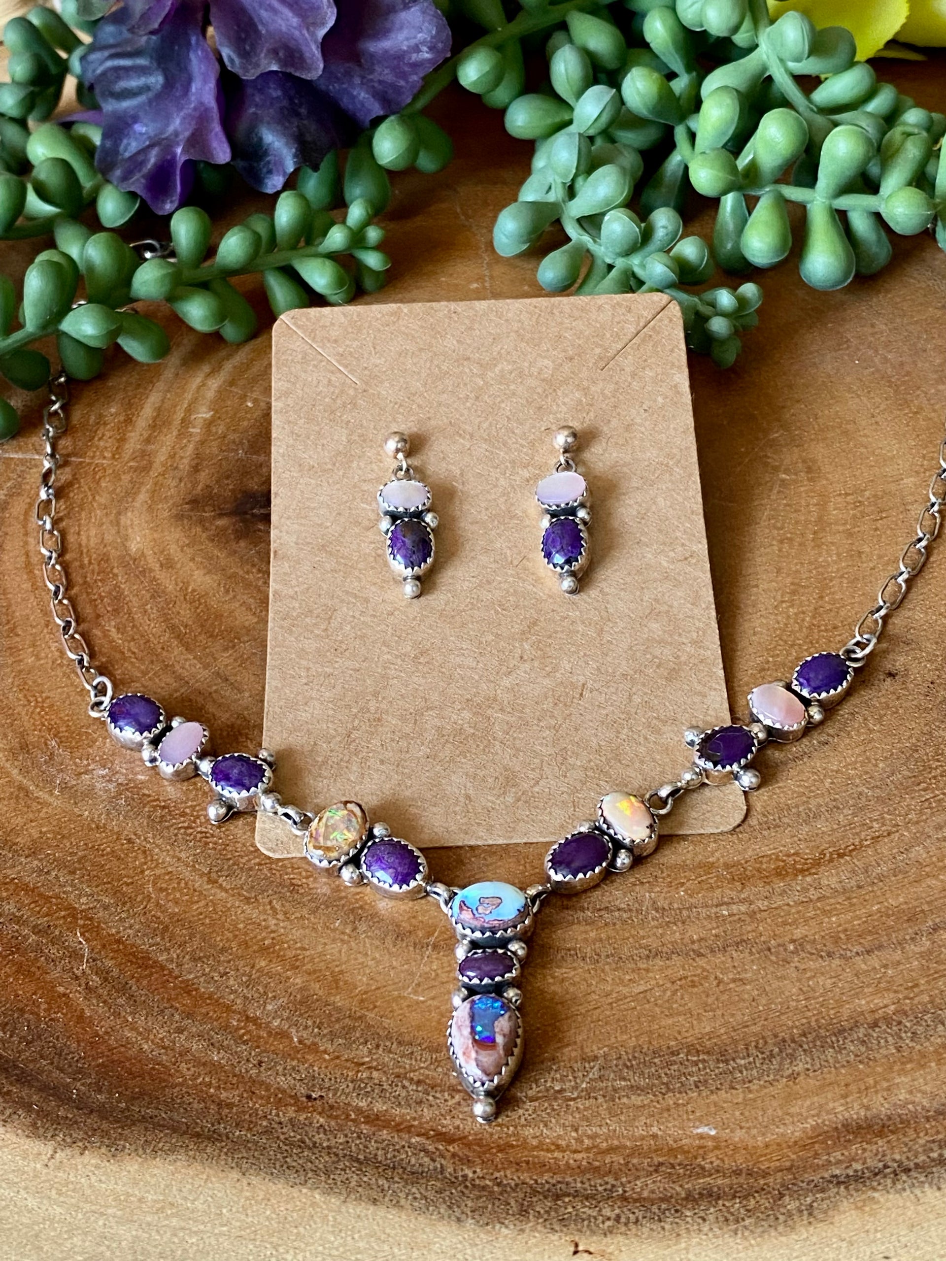 Kay Johnson Multi Stone & Sterling Silver Necklace Set