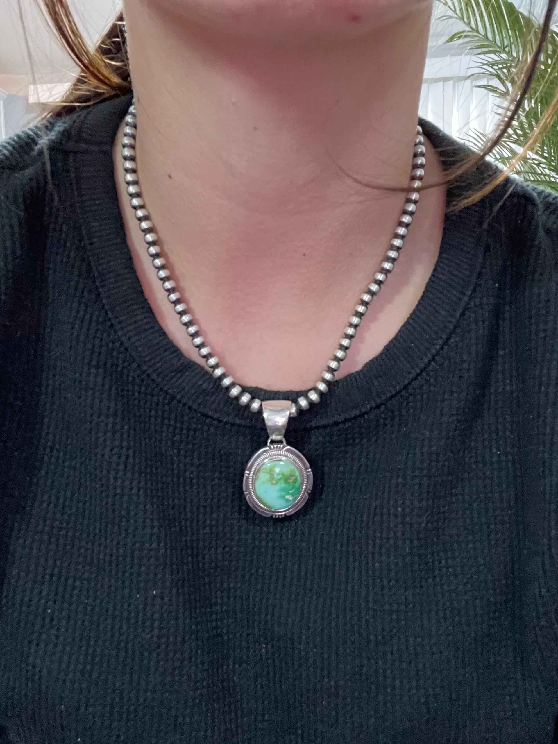 Wydell Billie Sonoran Mountain & Sterling Silver Pendant
