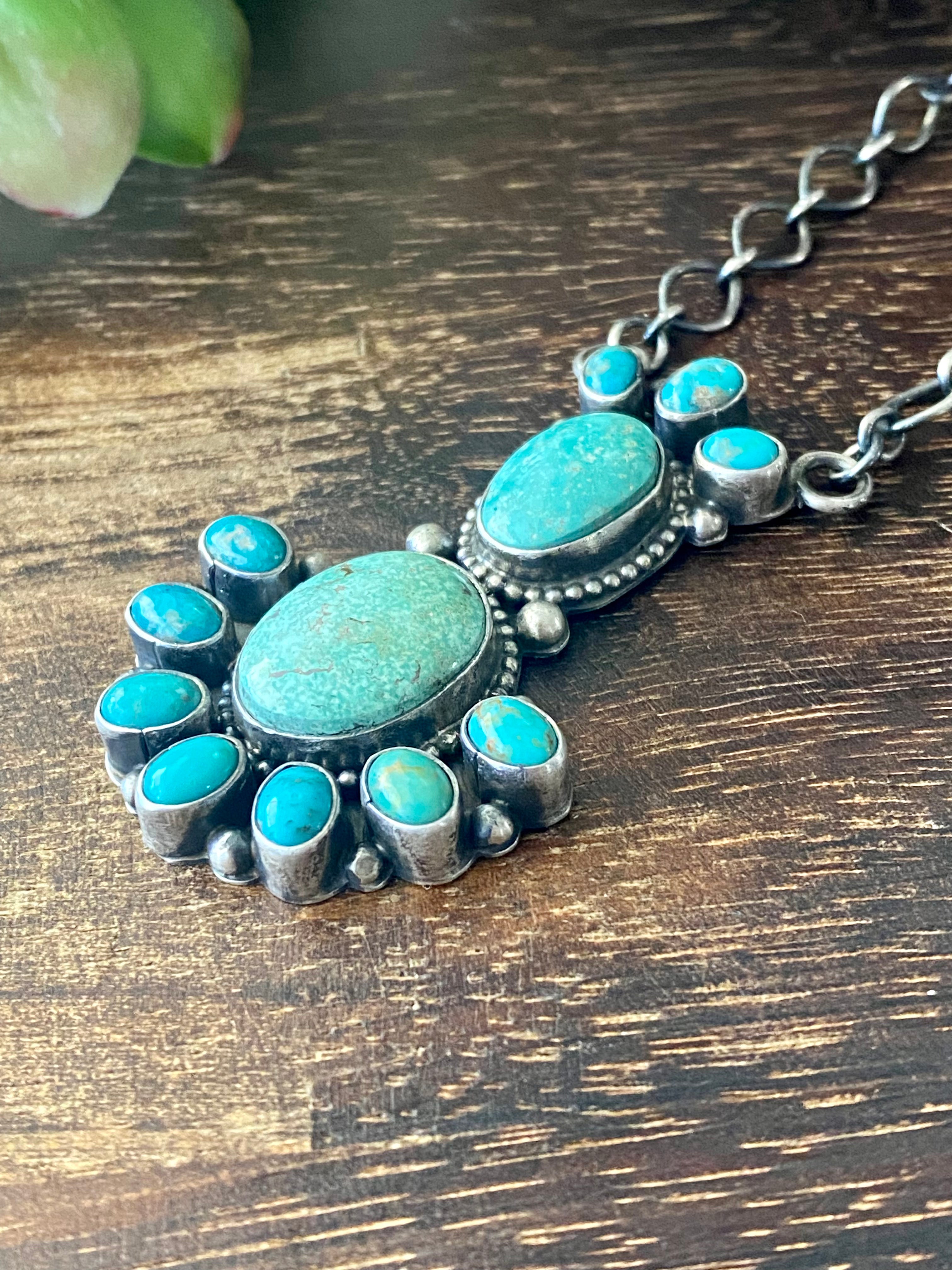 Eleanor Largo Royston Turquoise & Sterling Silver Necklace