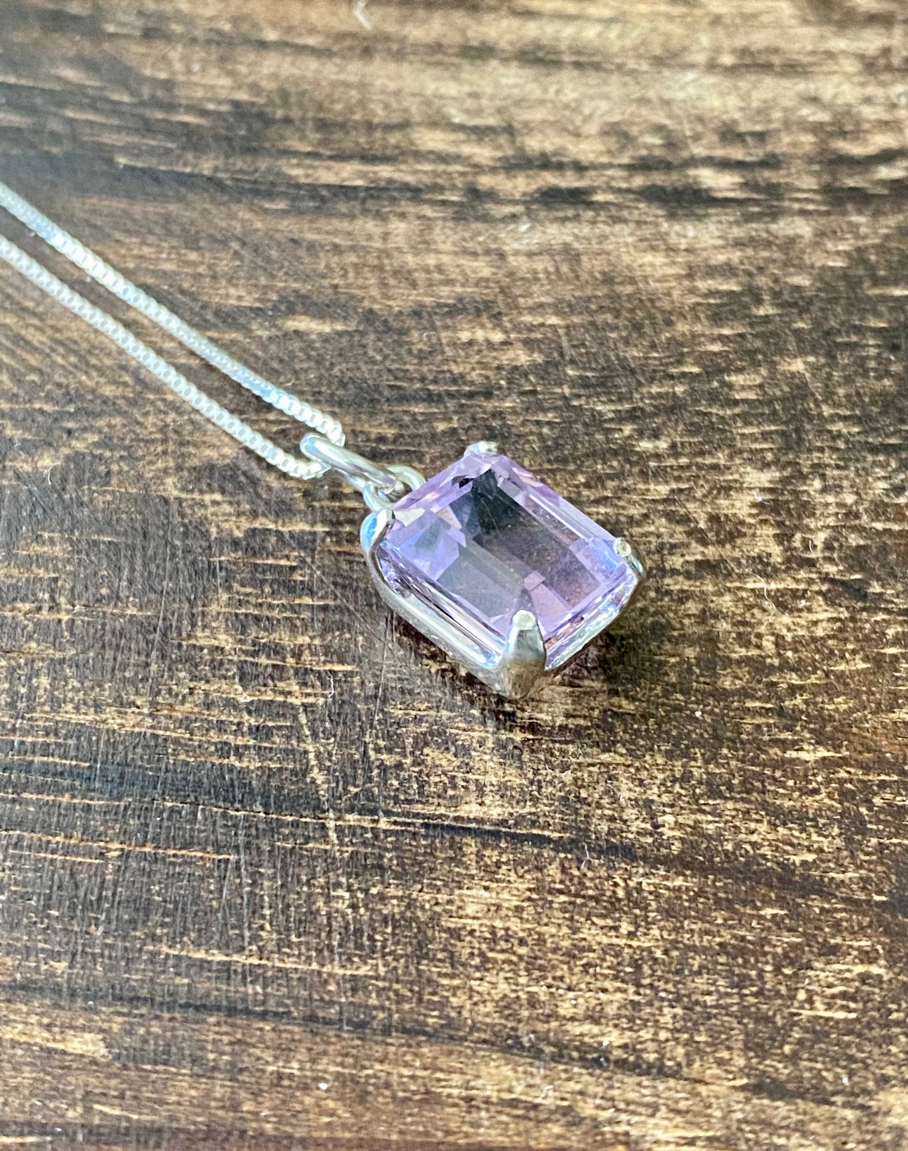 Russell Sam Amethysts & Sterling Silver Pendant