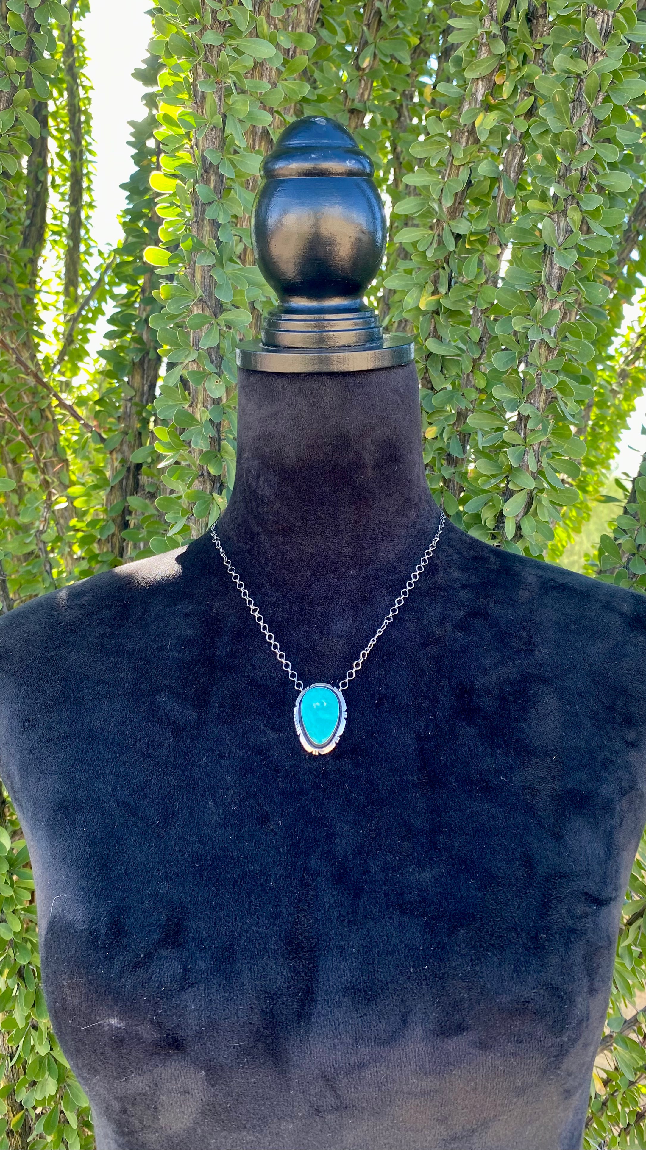 Eli Skeets Royston Turquoise & Sterling Silver Necklace