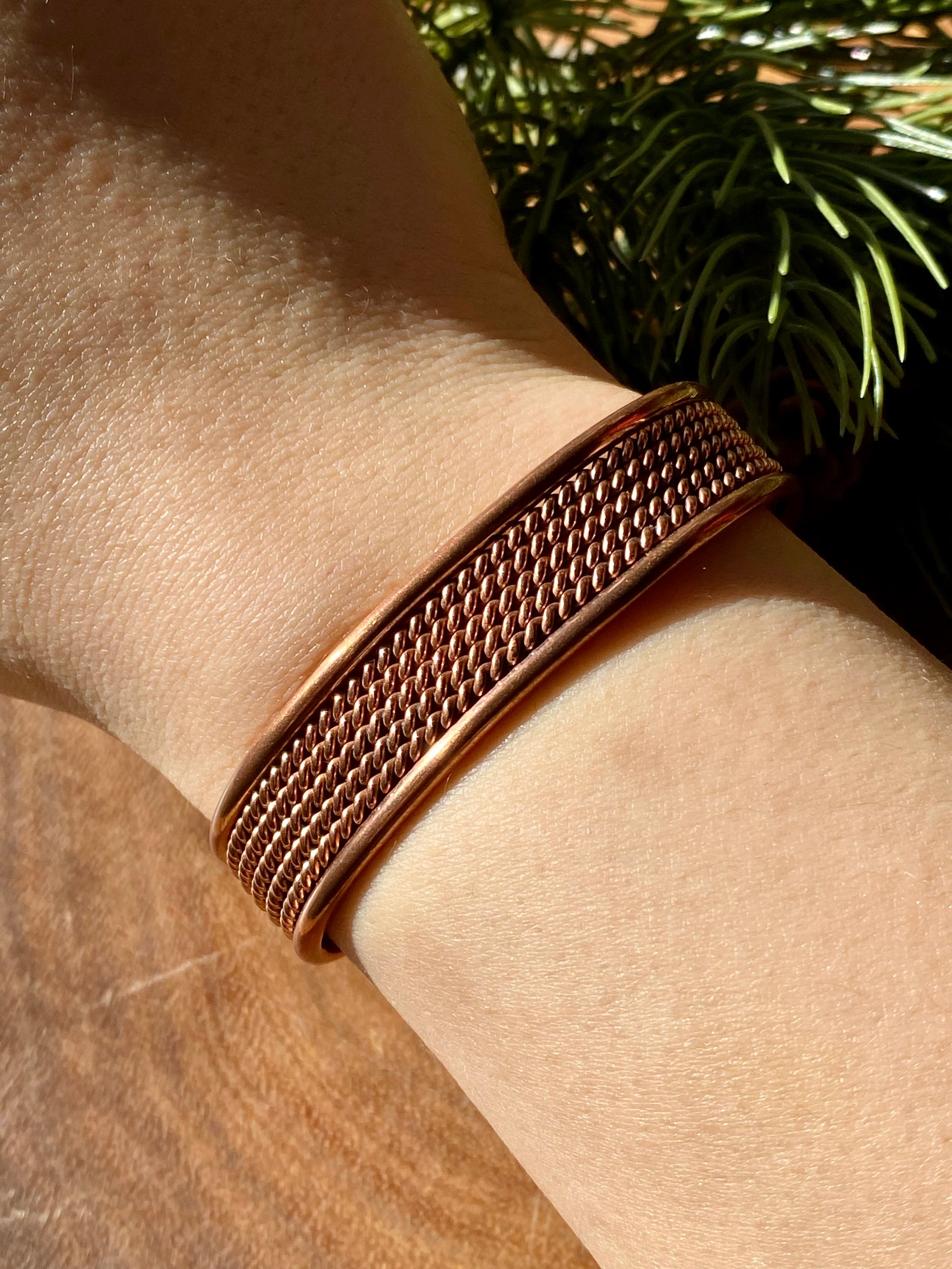 Navajo Made Copper Cuff Bracelet