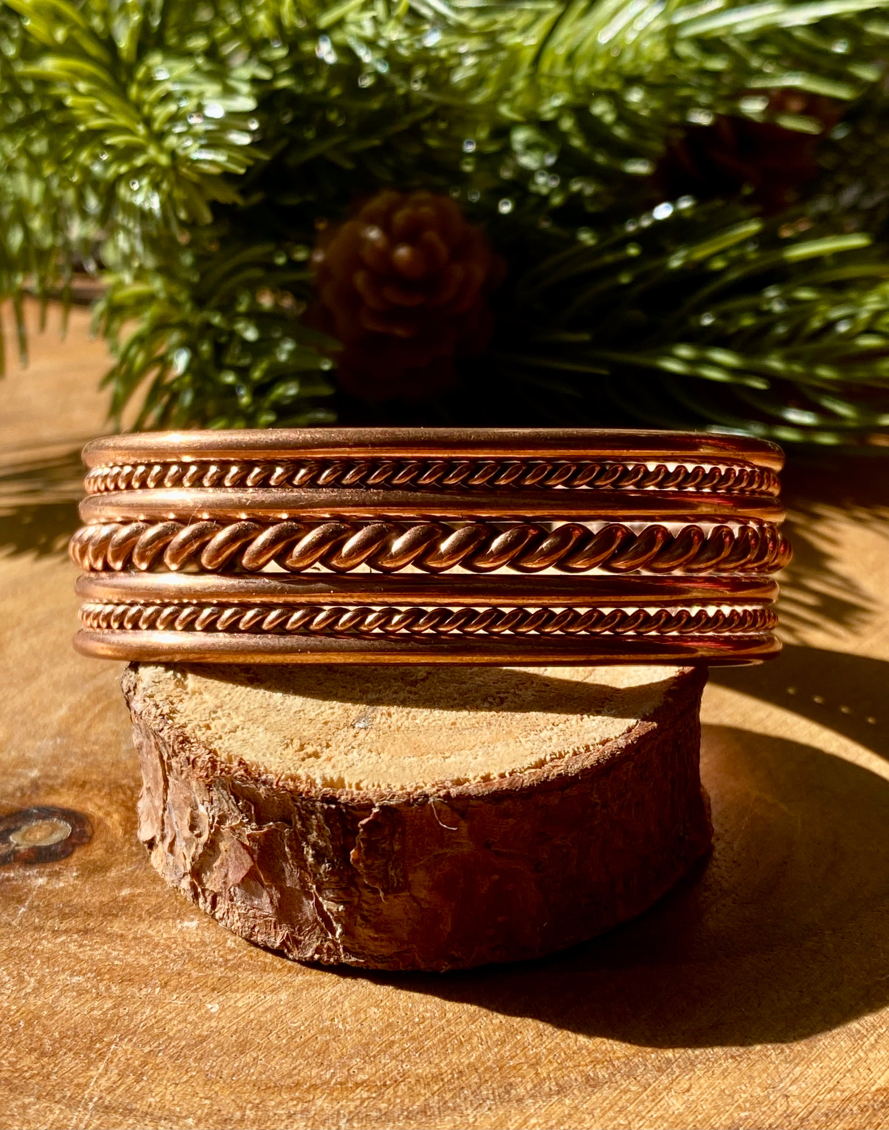 Navajo Made Copper Cuff Bracelet