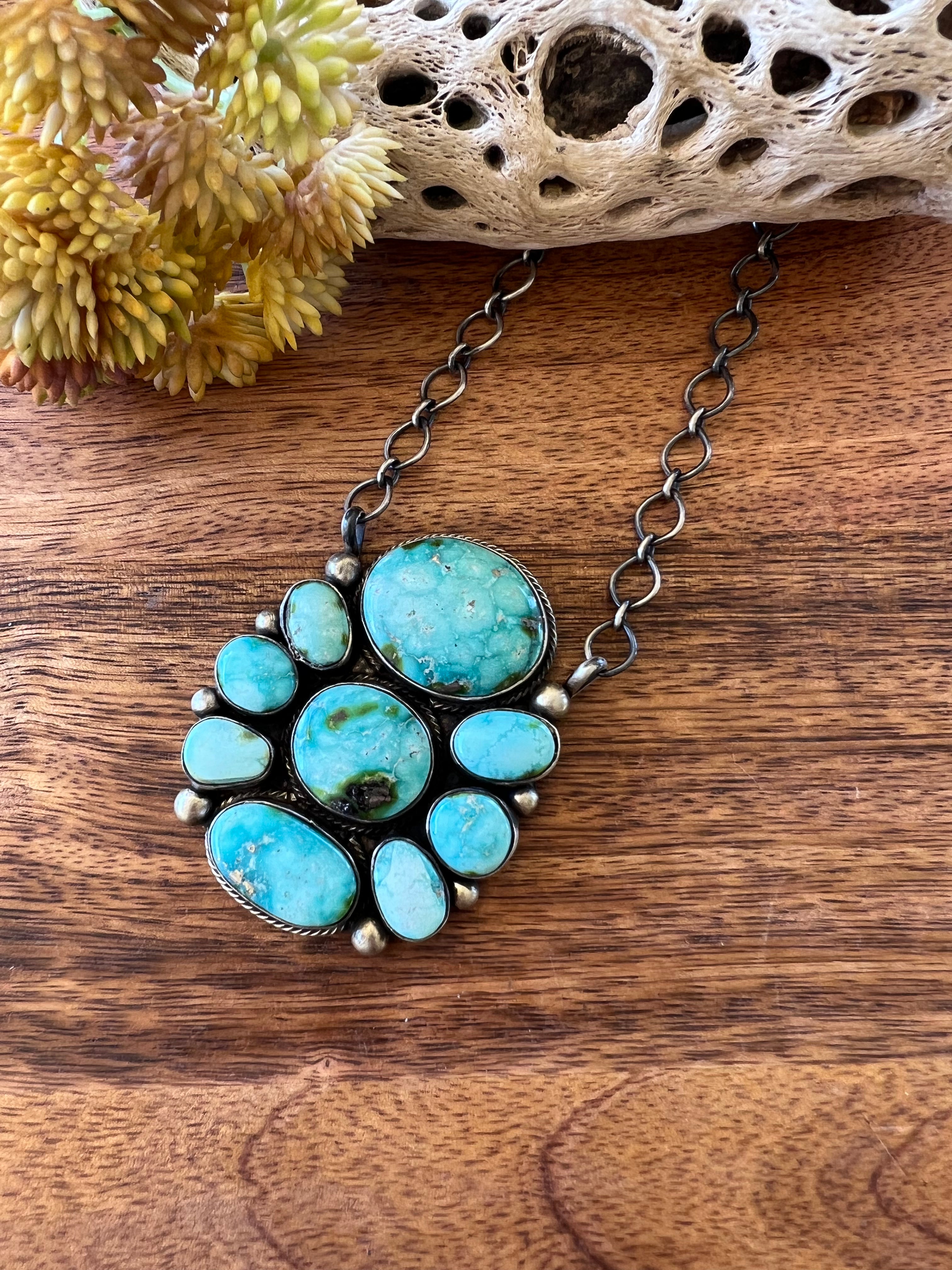 Kathleen Chavez Sonoran Mountain Turquoise & Sterling Silver Necklace