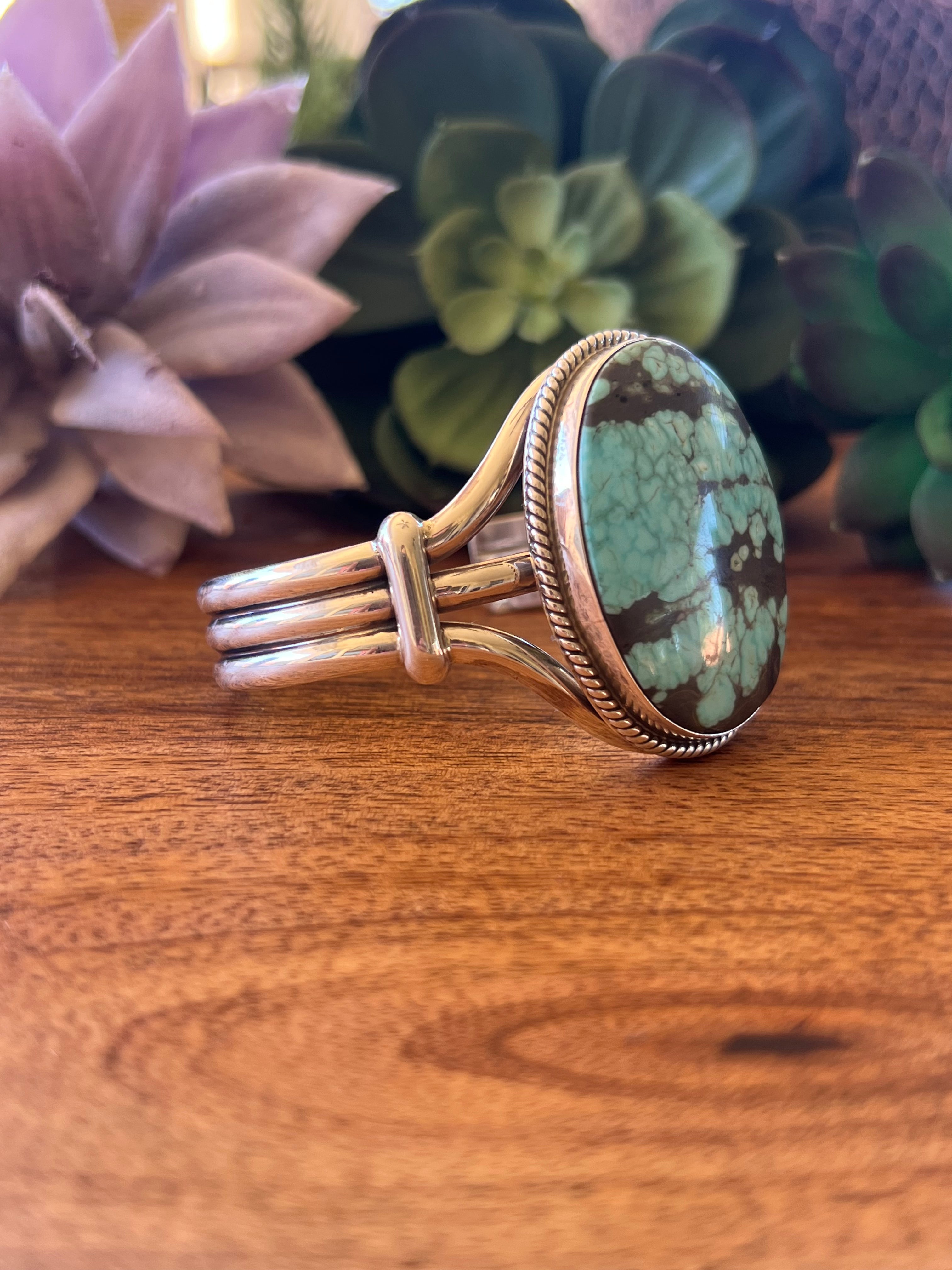 Randy Boyd #8 Turquoise & Sterling Silver Cuff Bracelet