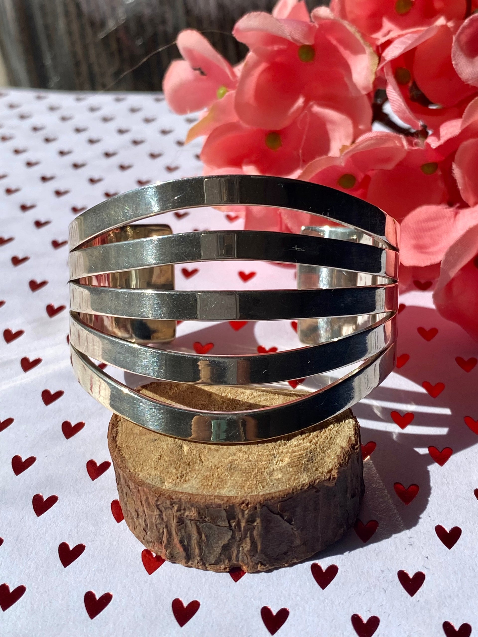 Navajo Made Sterling Silver Cuff Bracelet