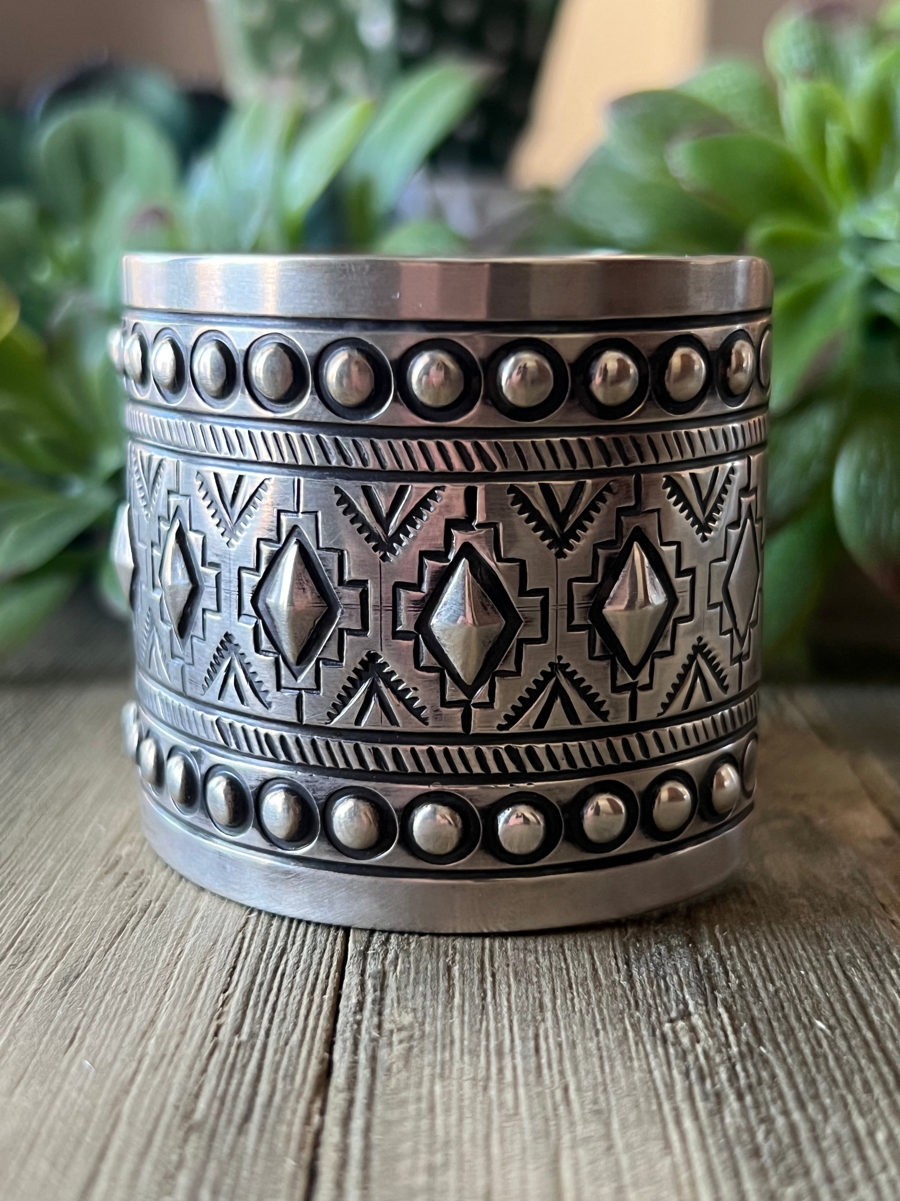 Navajo Made Sterling Silver Cuff Bracelet