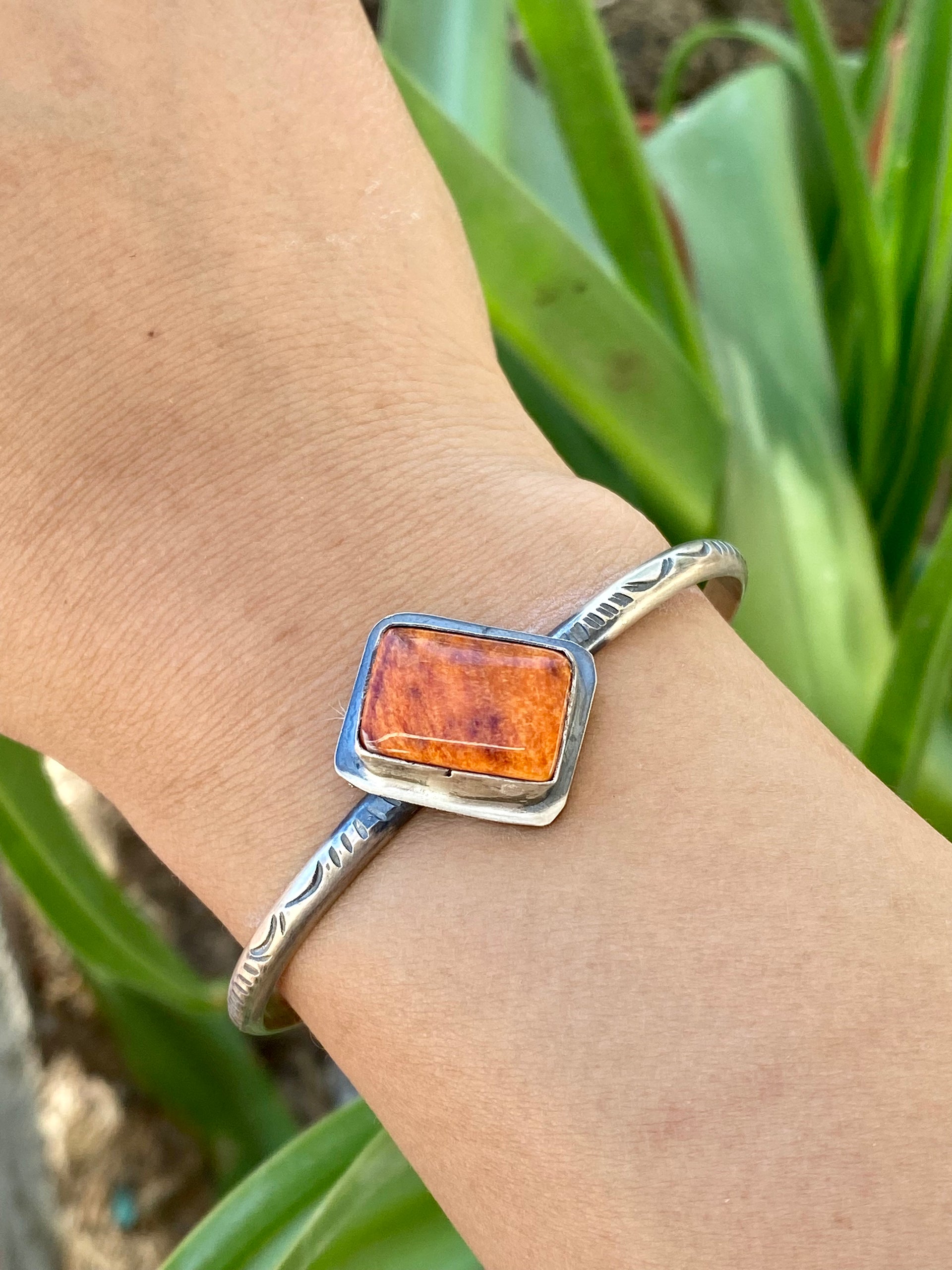 Boyd Ashley Spiny Oyster & Sterling Silver Cuff Bracelet