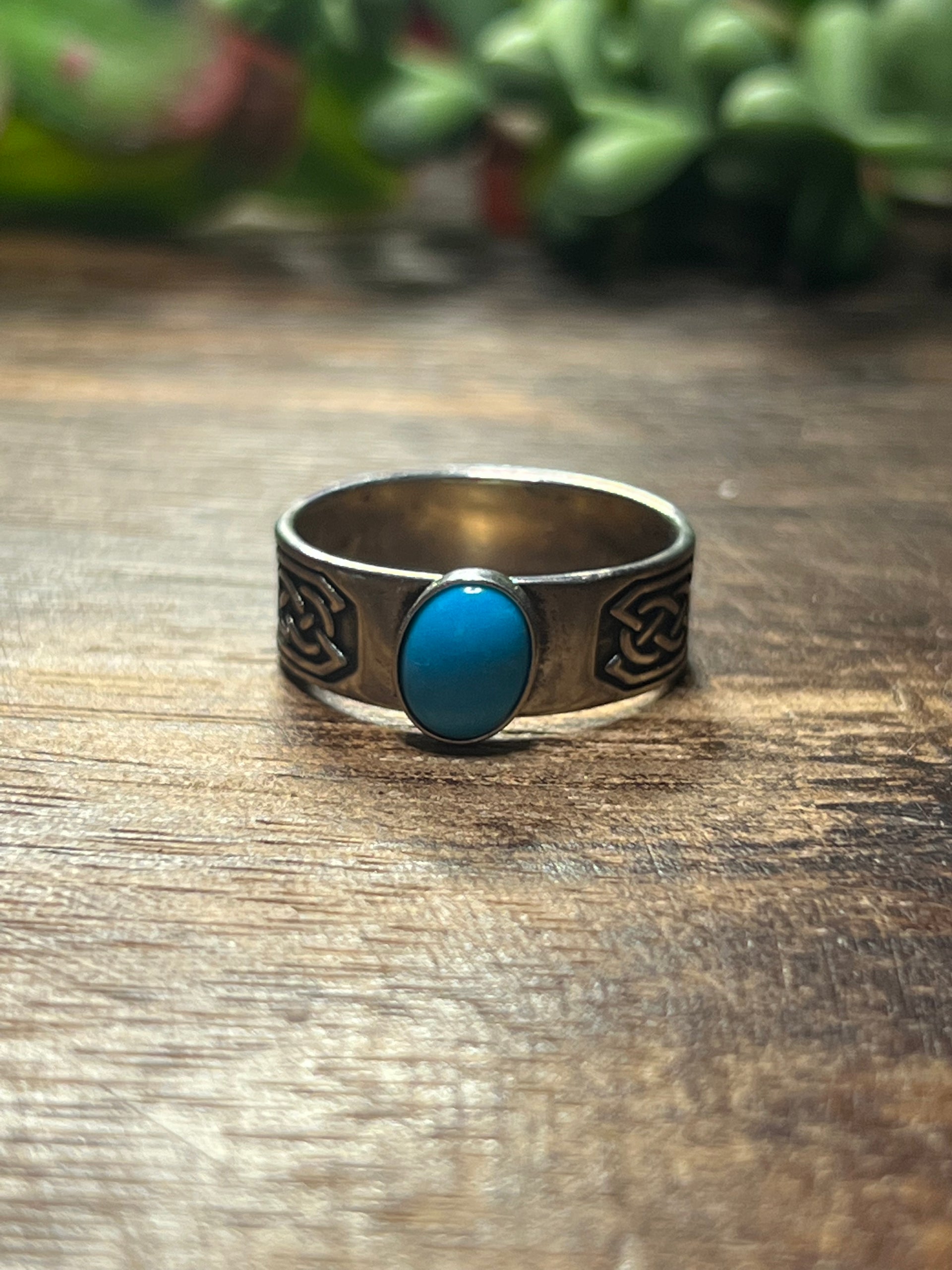 William Begay Sleeping Beauty & Sterling Silver Ring