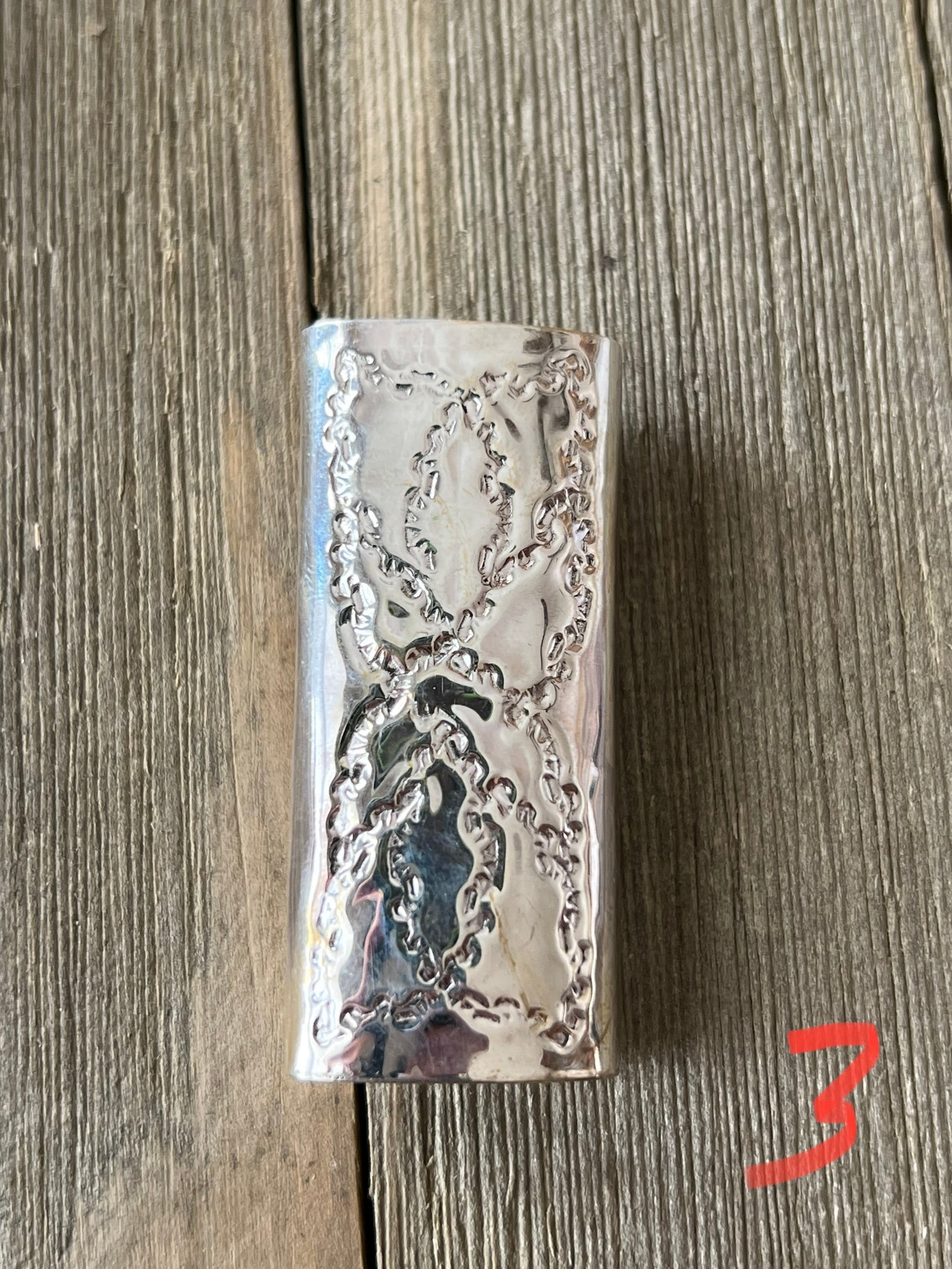 Navajo Made Sterling Silver Lighter Case