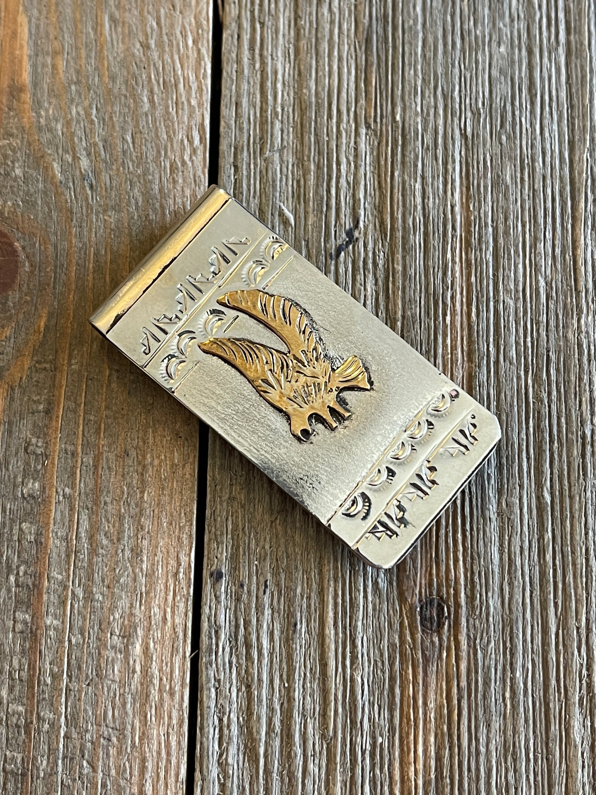 Genevieve Jones Sterling Silver 12k Gold Filled Eagle Money Clip