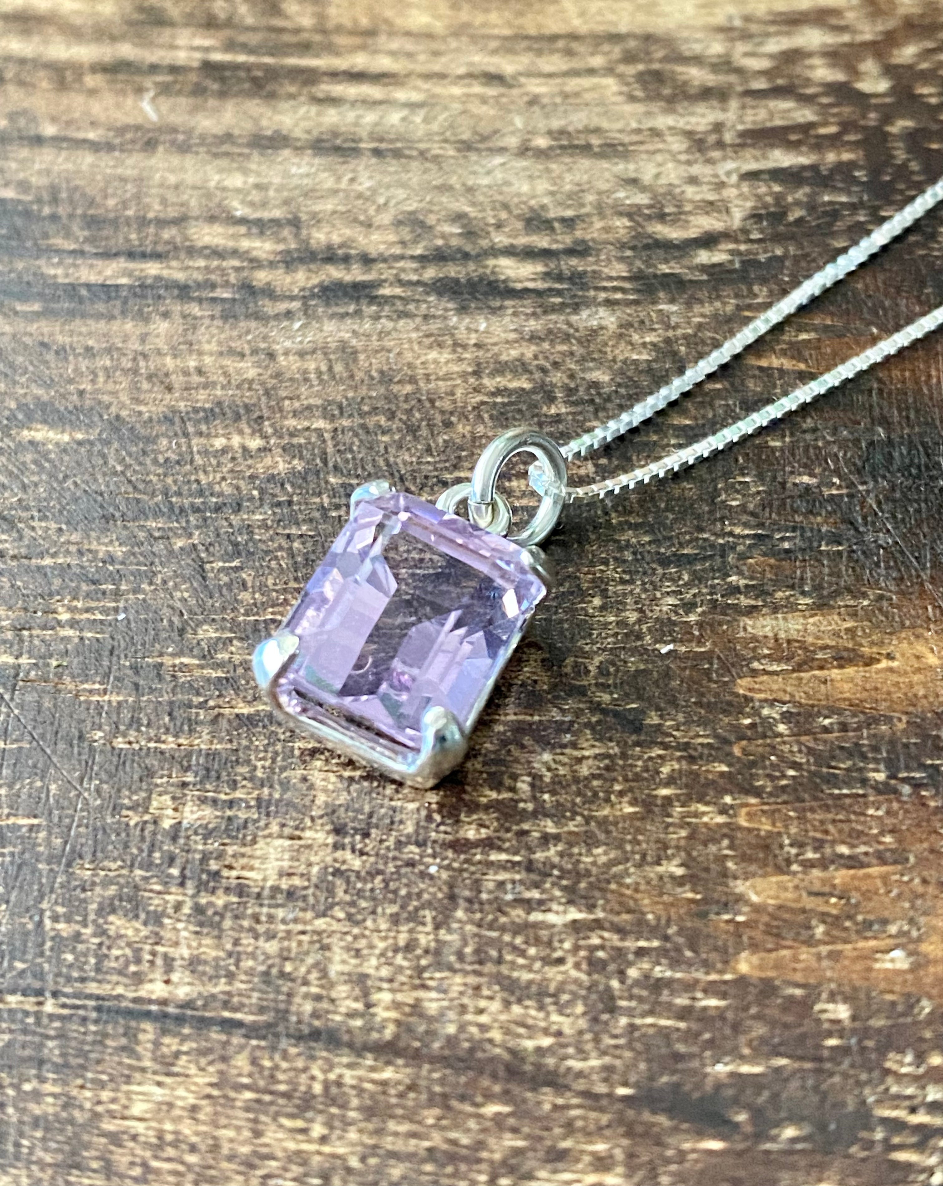 Russell Sam Amethysts & Sterling Silver Pendant