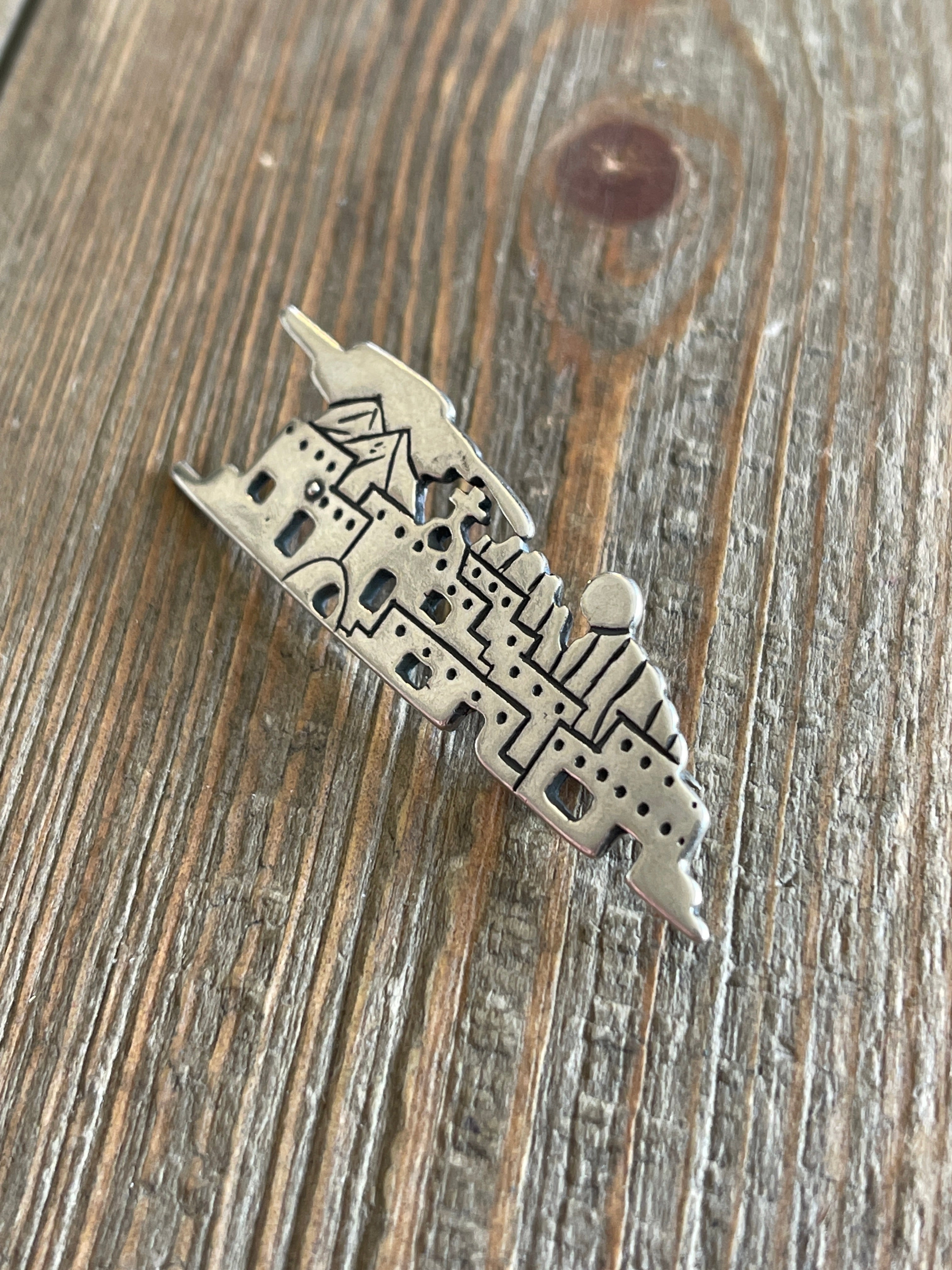 Native American Made Sterling Silver Pin