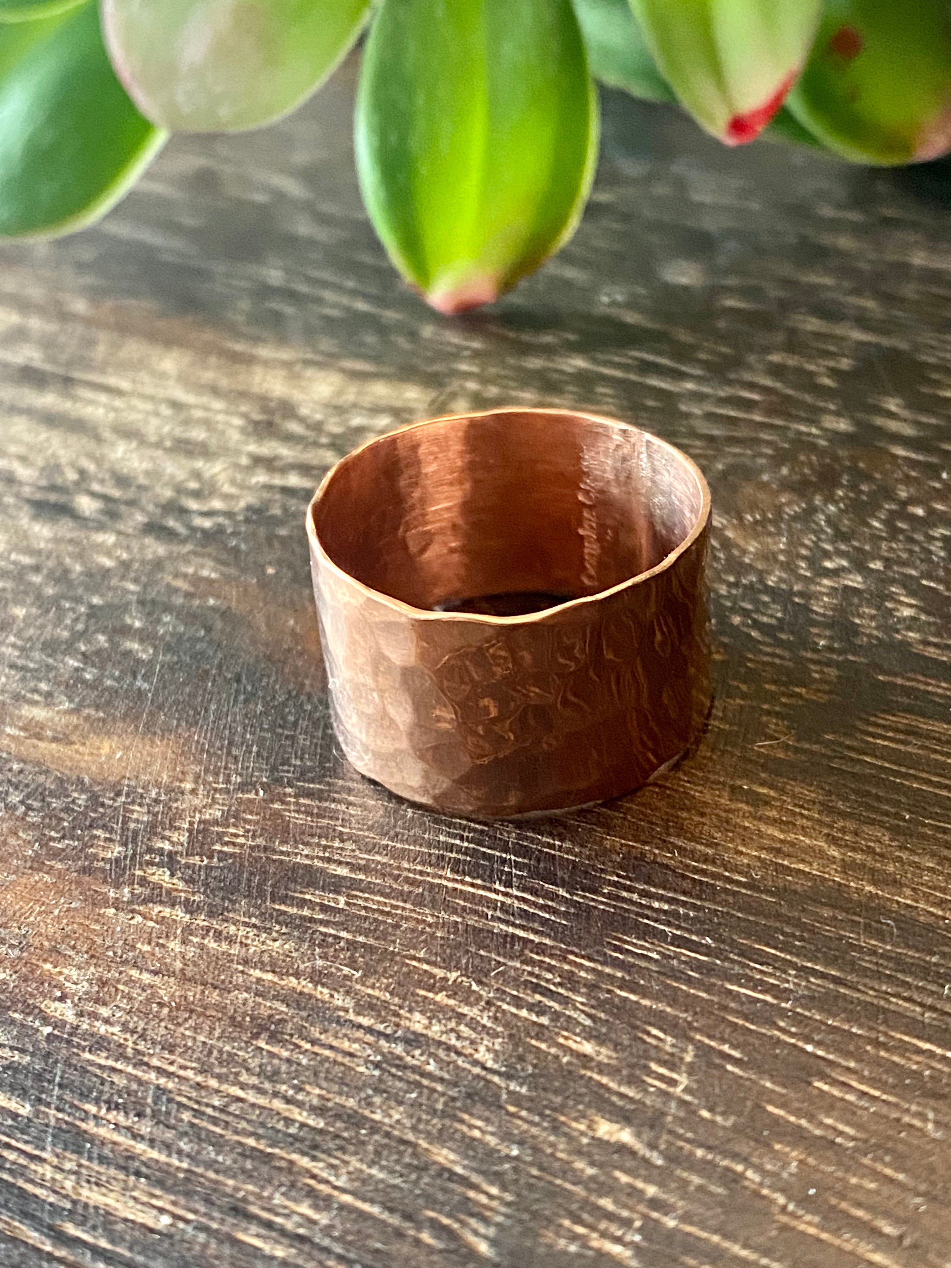 Navajo Made Copper Ring Size 14