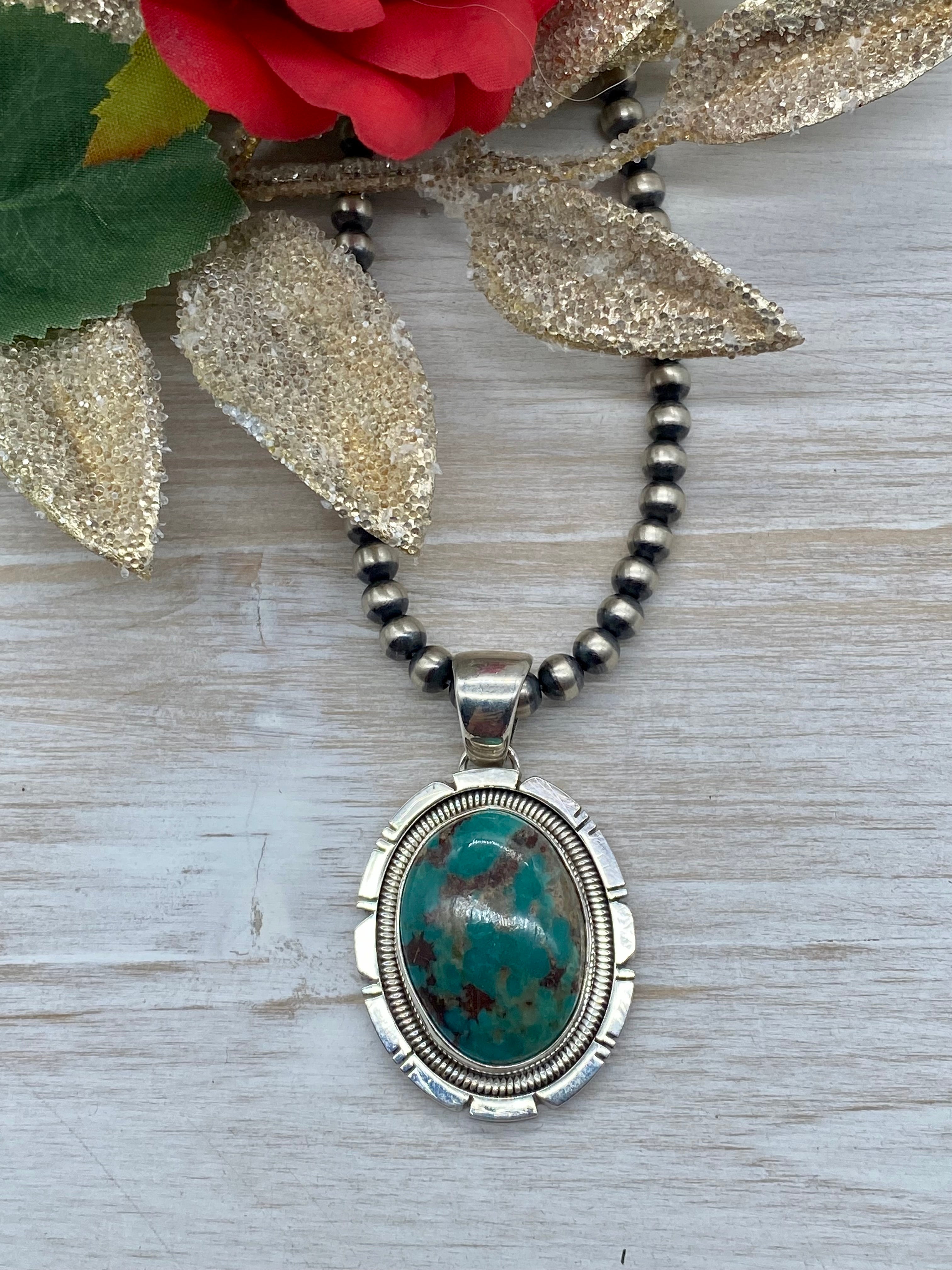 Wydell Billie Royston Turquoise & Sterling Silver Pendant