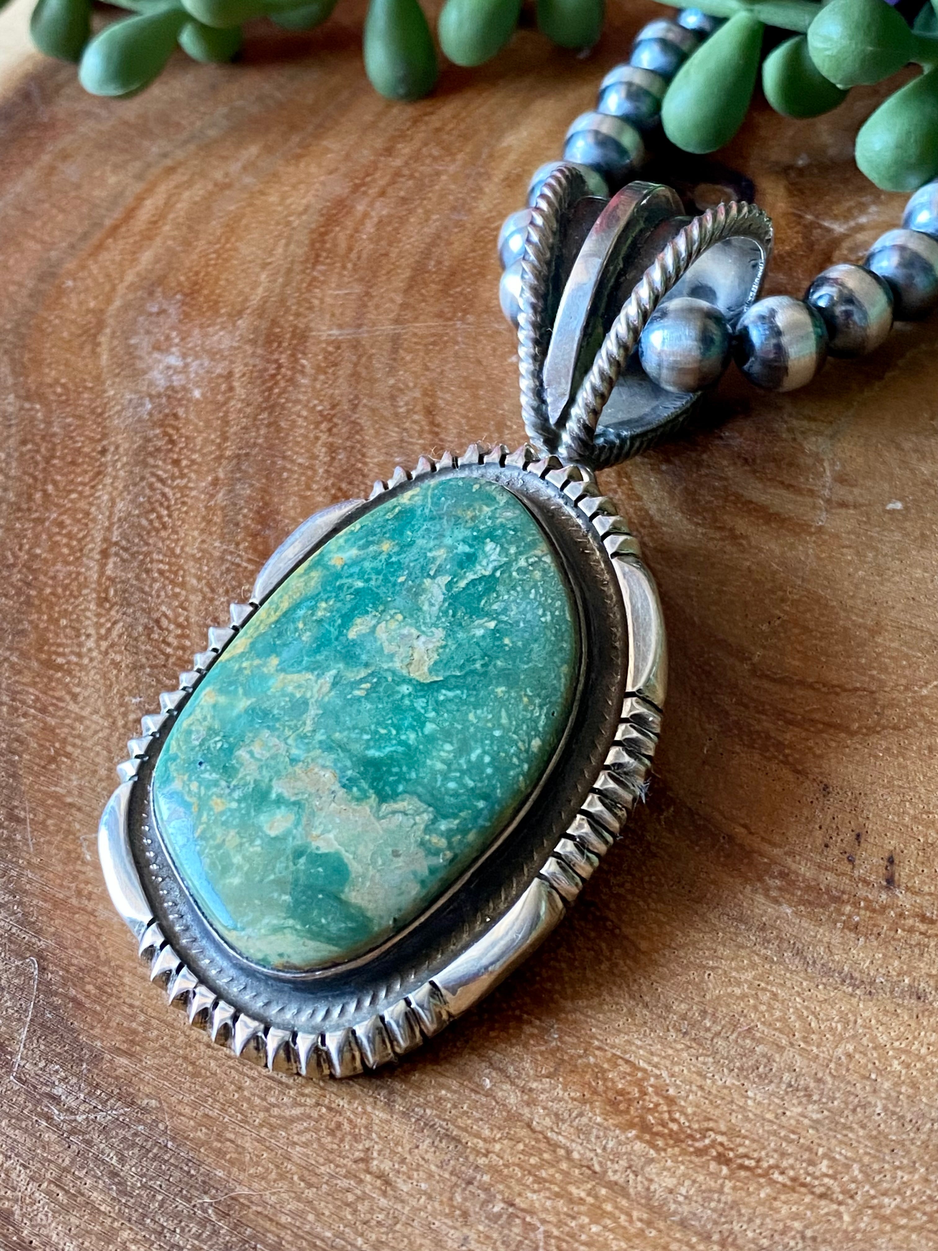 Rick Martinez Turquoise & Sterling Silver Pendant